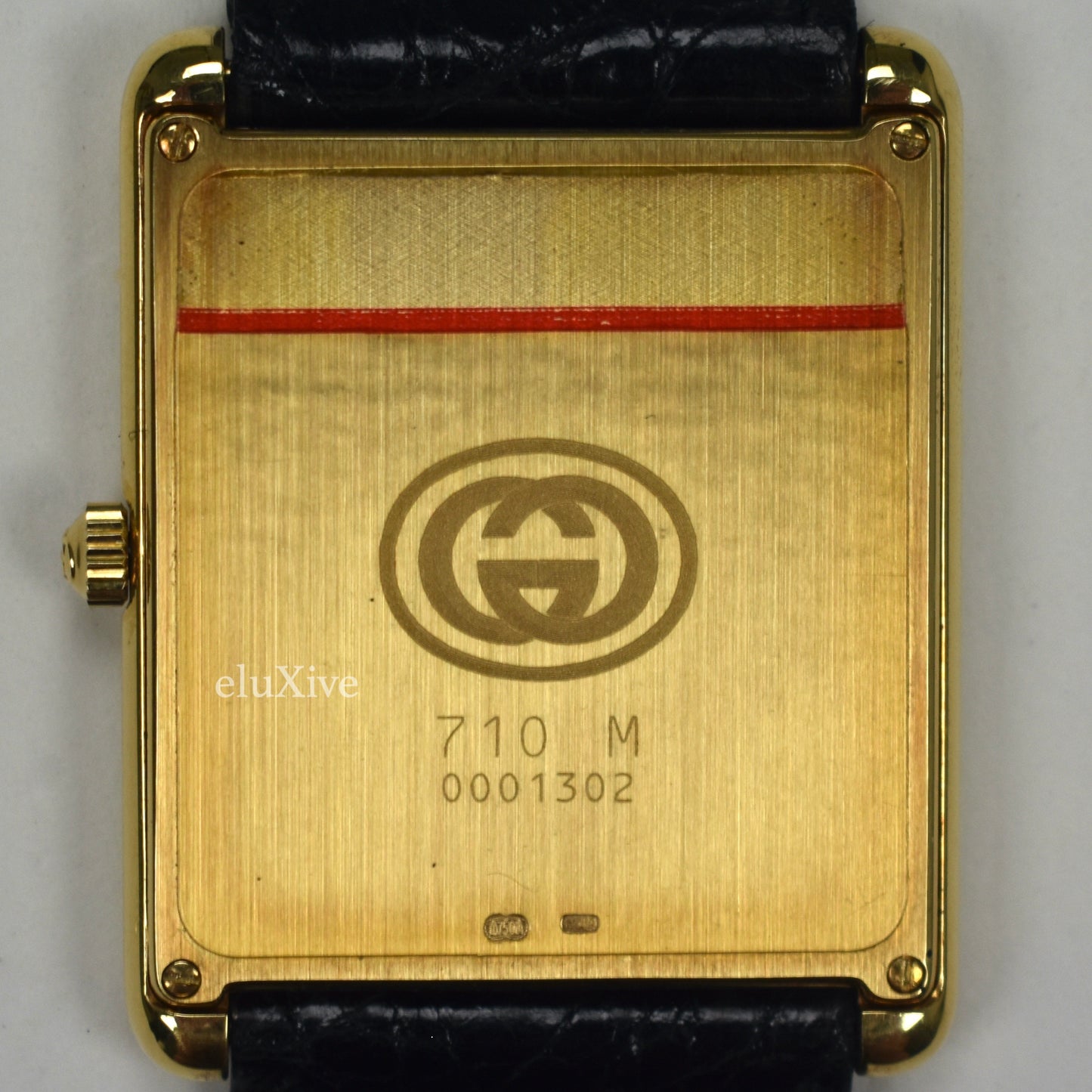 Gucci - 710M 18K Solid Gold Tank Watch
