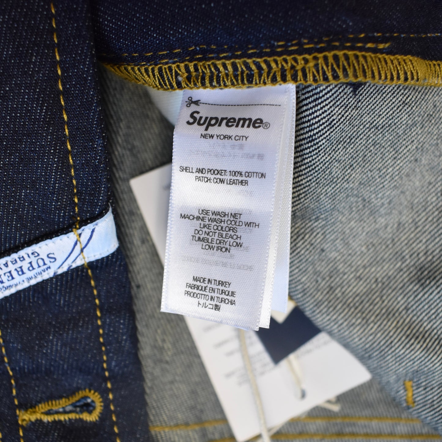 Supreme x Girbaud - X-Seam Baggy Shorts (Raw Denim)