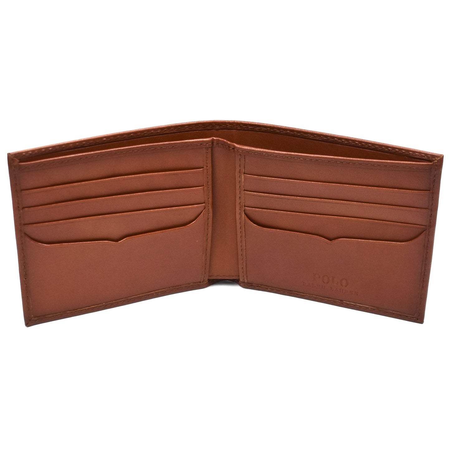 Polo Ralph Lauren - Brown Leather Bear Embroidered Wallet