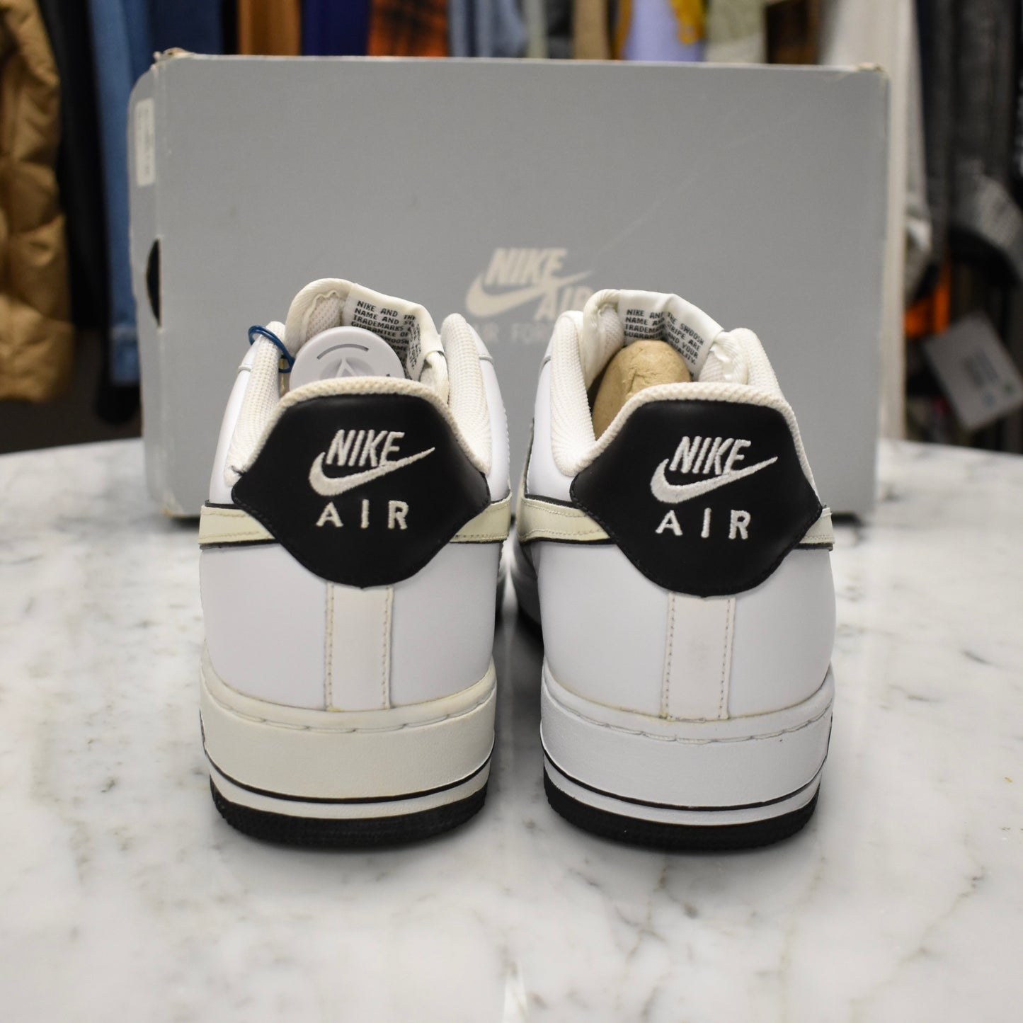 Nike - Air Force 1 Low White / Black Outlined Swoosh (2011)
