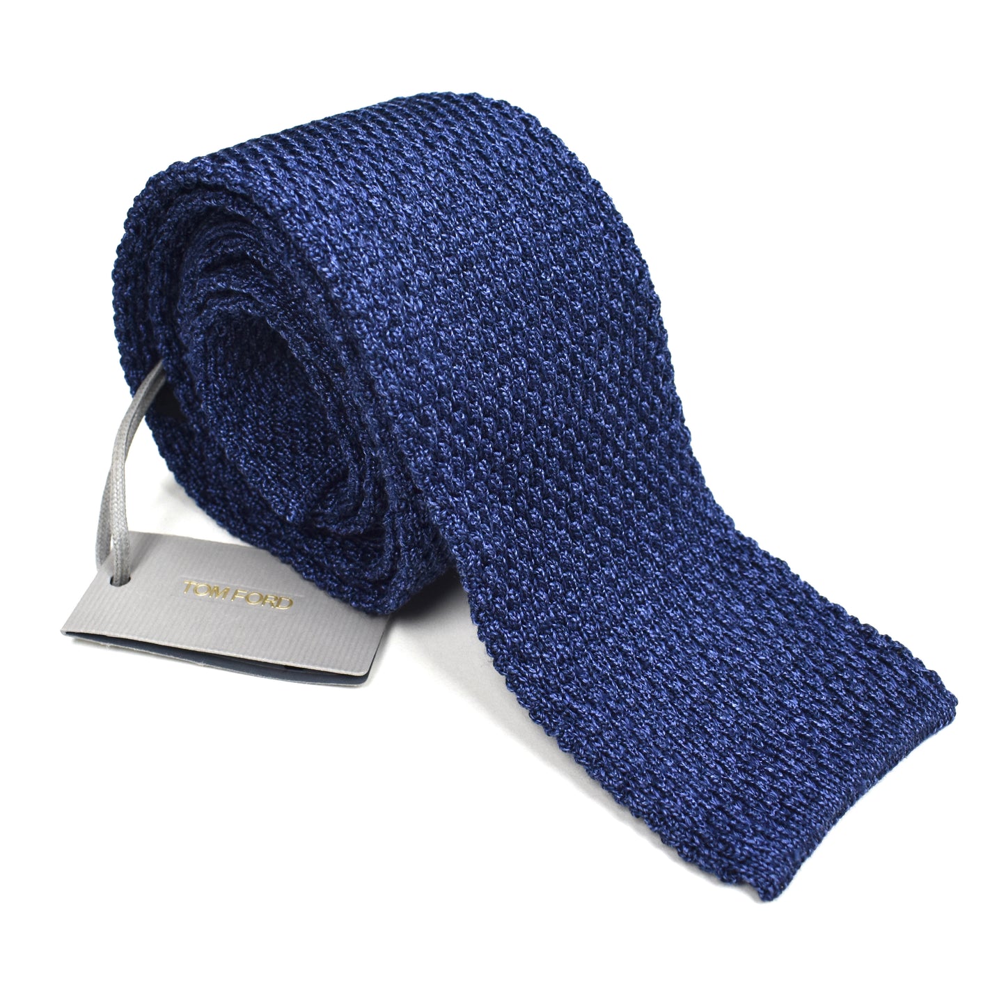 Tom Ford - Navy Heather Silk Knit Tie