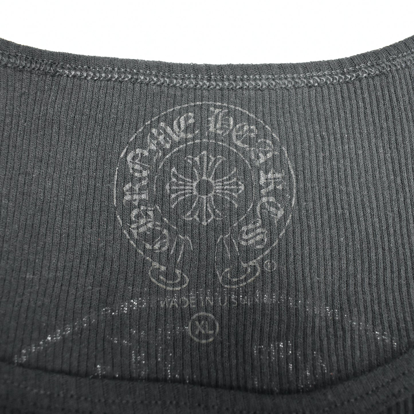 Chrome Hearts - Black Horseshoe Logo Tank Top