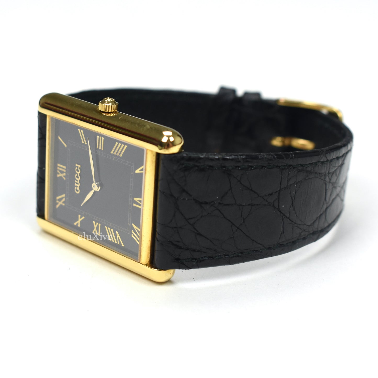 Gucci - 710M 18K Solid Gold Tank Watch