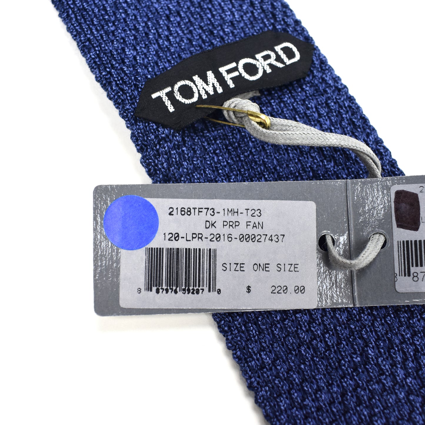 Tom Ford - Navy Heather Silk Knit Tie