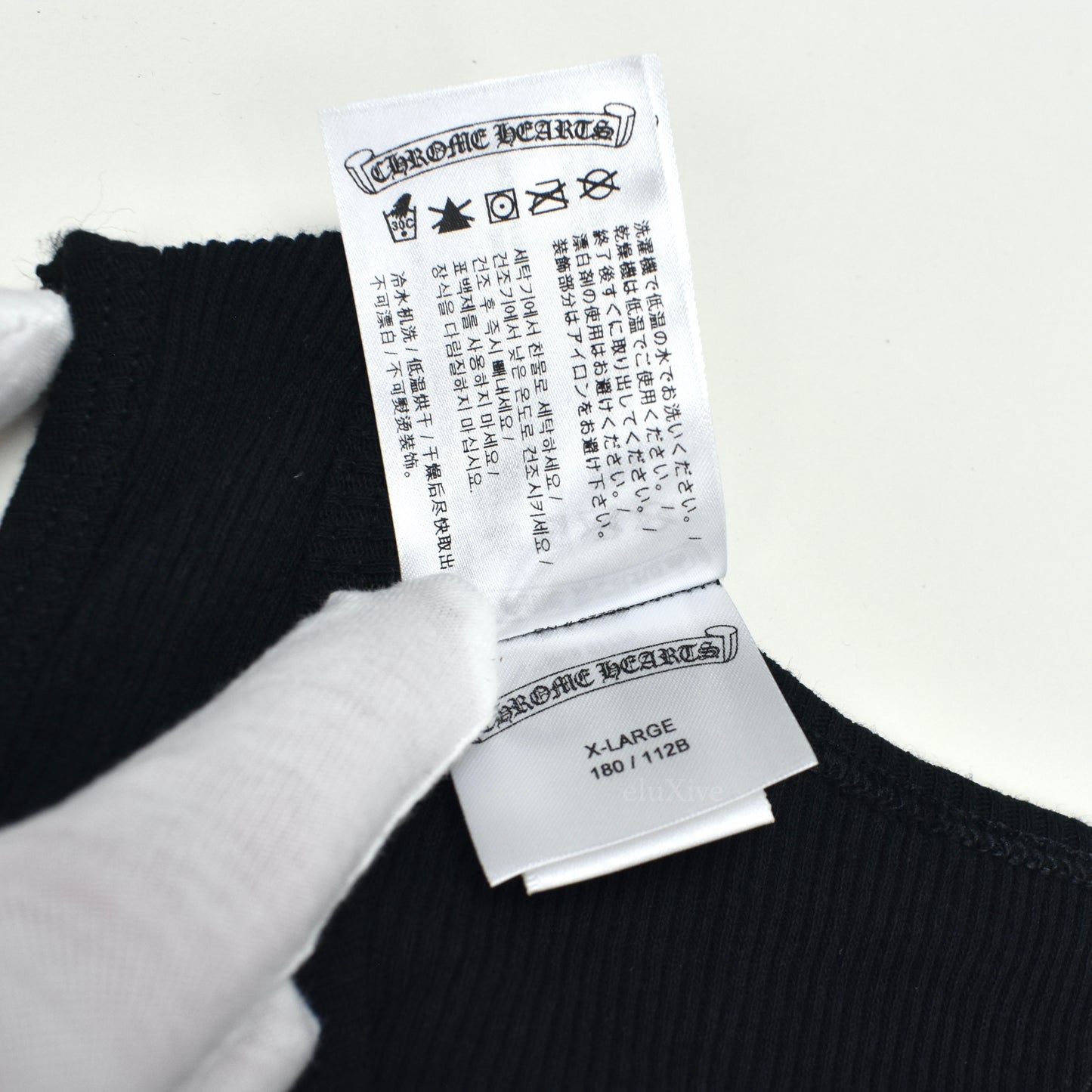 Chrome Hearts - Black Horseshoe Logo Tank Top