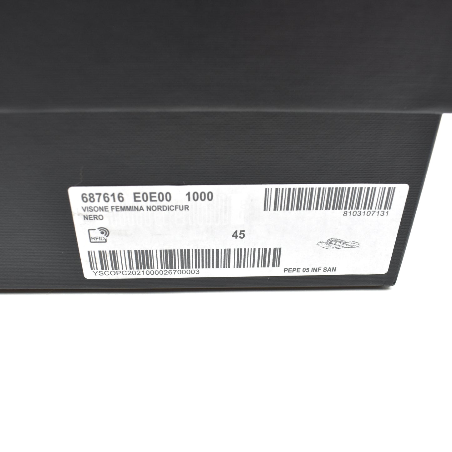 Saint Laurent - Black Genuine Fur Pepe Flip Flops