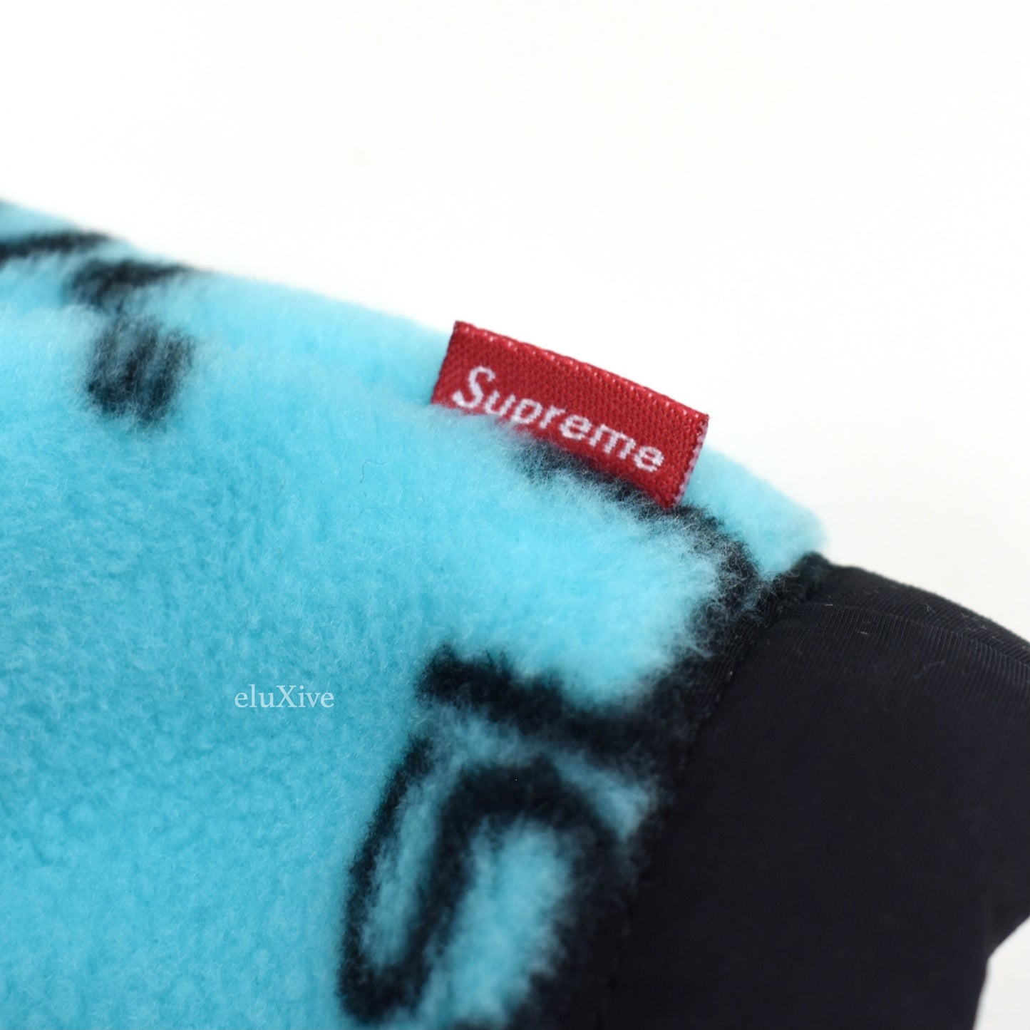 Supreme x The North Face - Teal Steep Tech Allover Logo Fleece Jacket