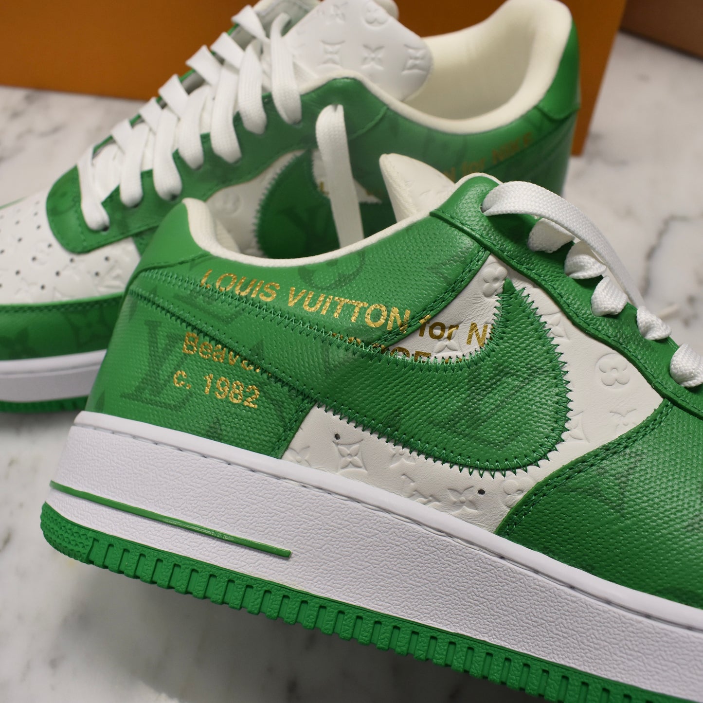 Louis Vuitton x Nike - Air Force 1 Low (White/Pine Green)