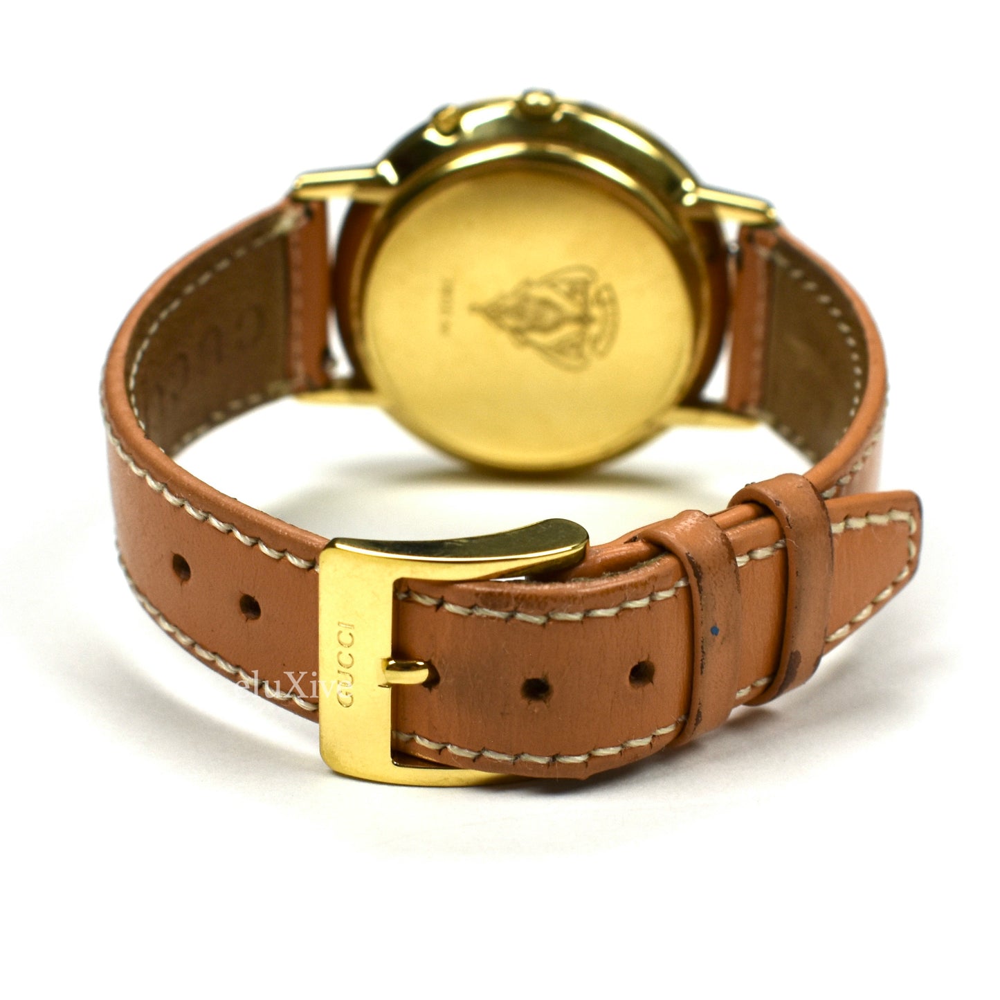 Gucci - 3800M Gold Cream Dial Chronograph Watch