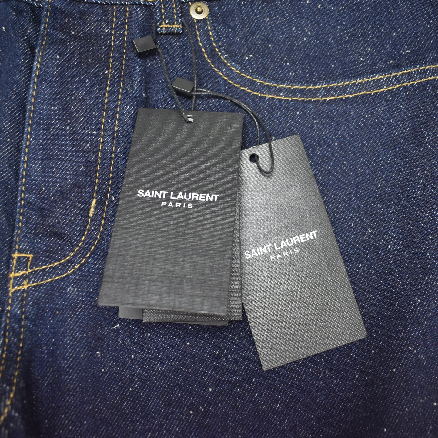 Saint Laurent - Dark Blue Speckle Denim Jeans