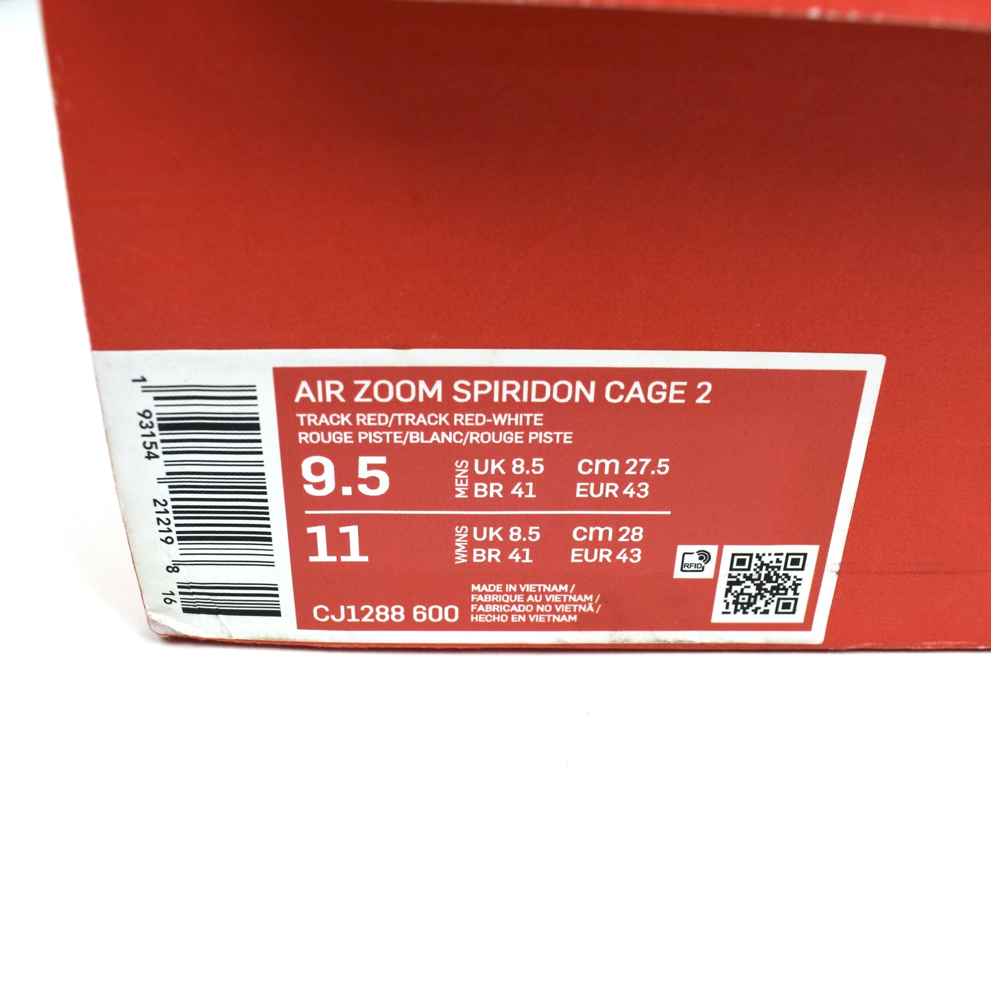 Nike - Air Zoom Spiridon Cage 2 (Red/Silver)