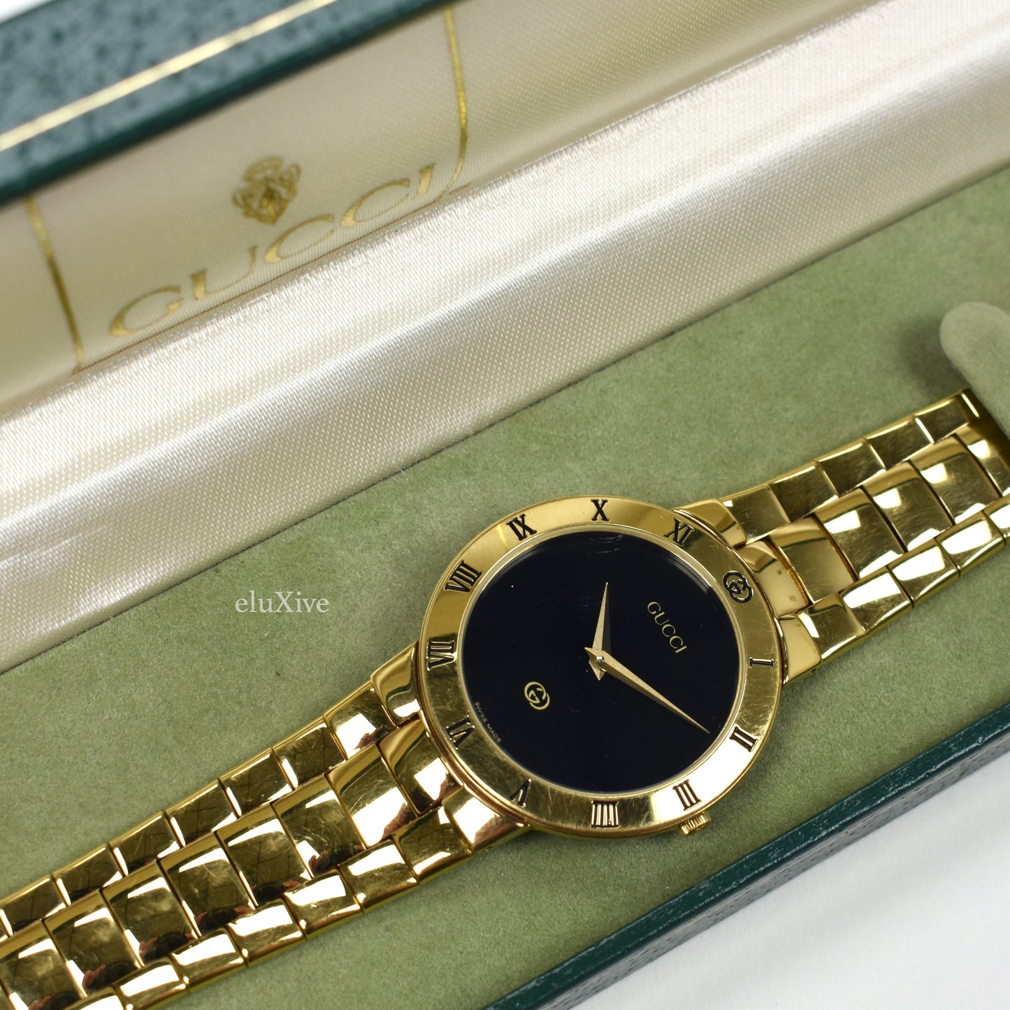 Gucci - 3300M Gold / Black Dial 'Pulp Fiction' Watch