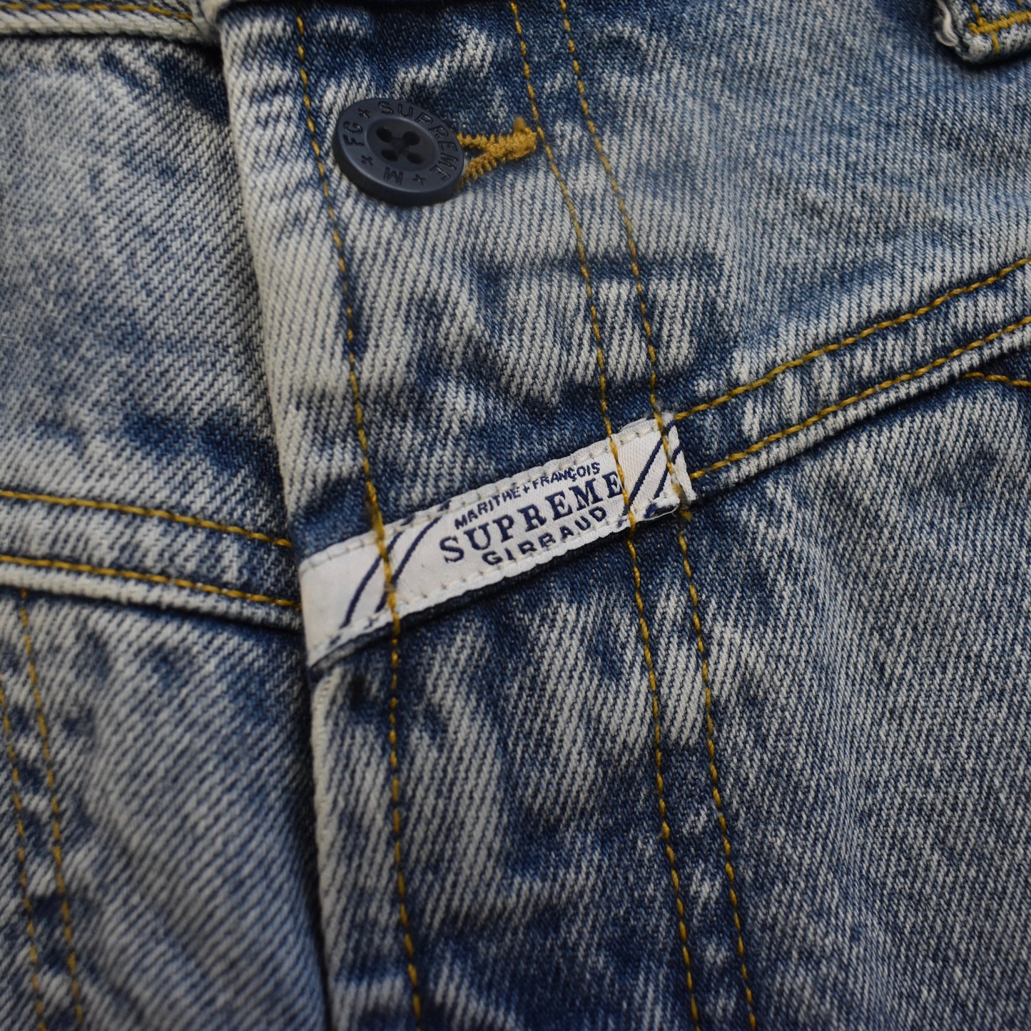 Supreme x Girbaud - X-Seam Baggy Shorts (Washed Denim)