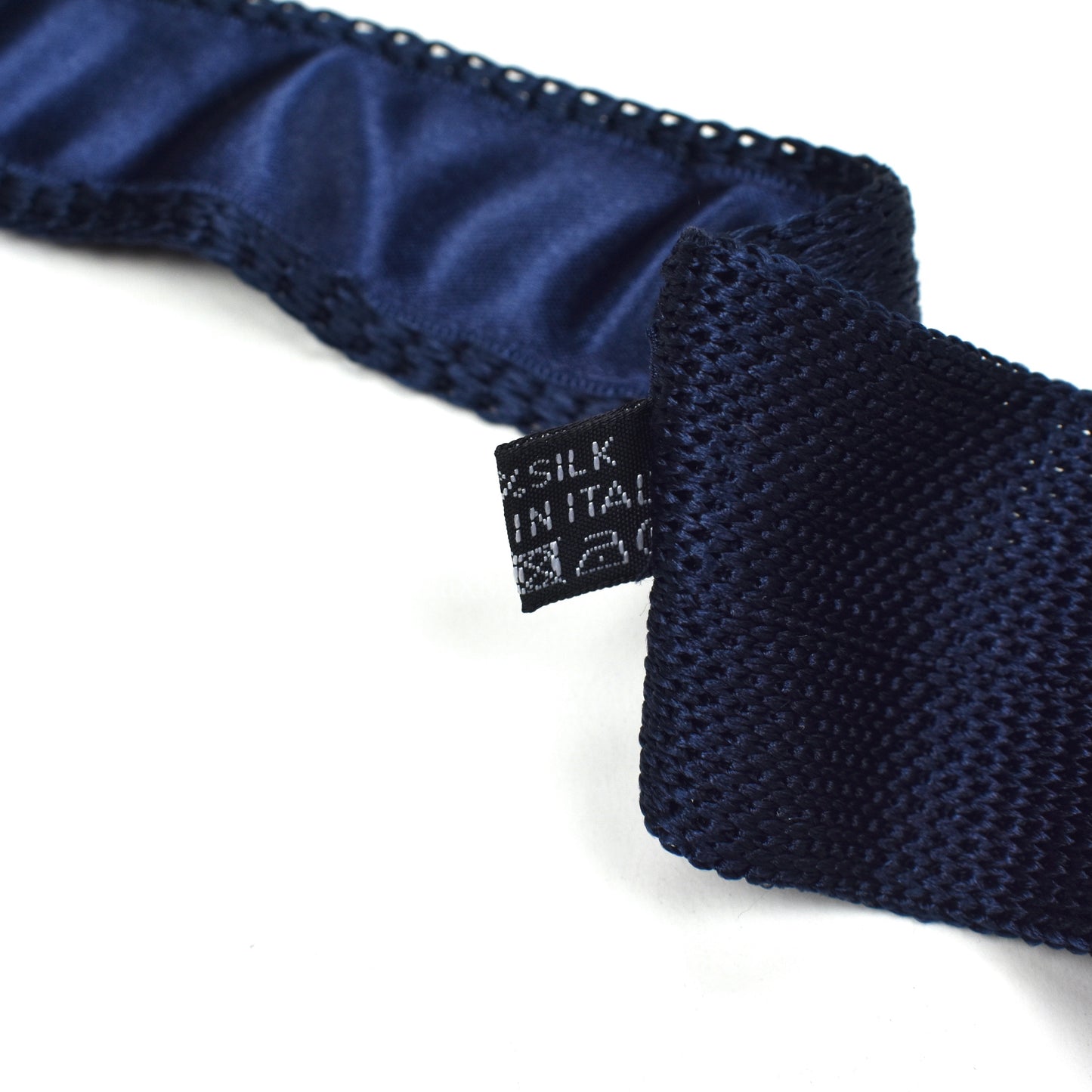 Brioni - Navy 100% Silk Tricot Knit Tie