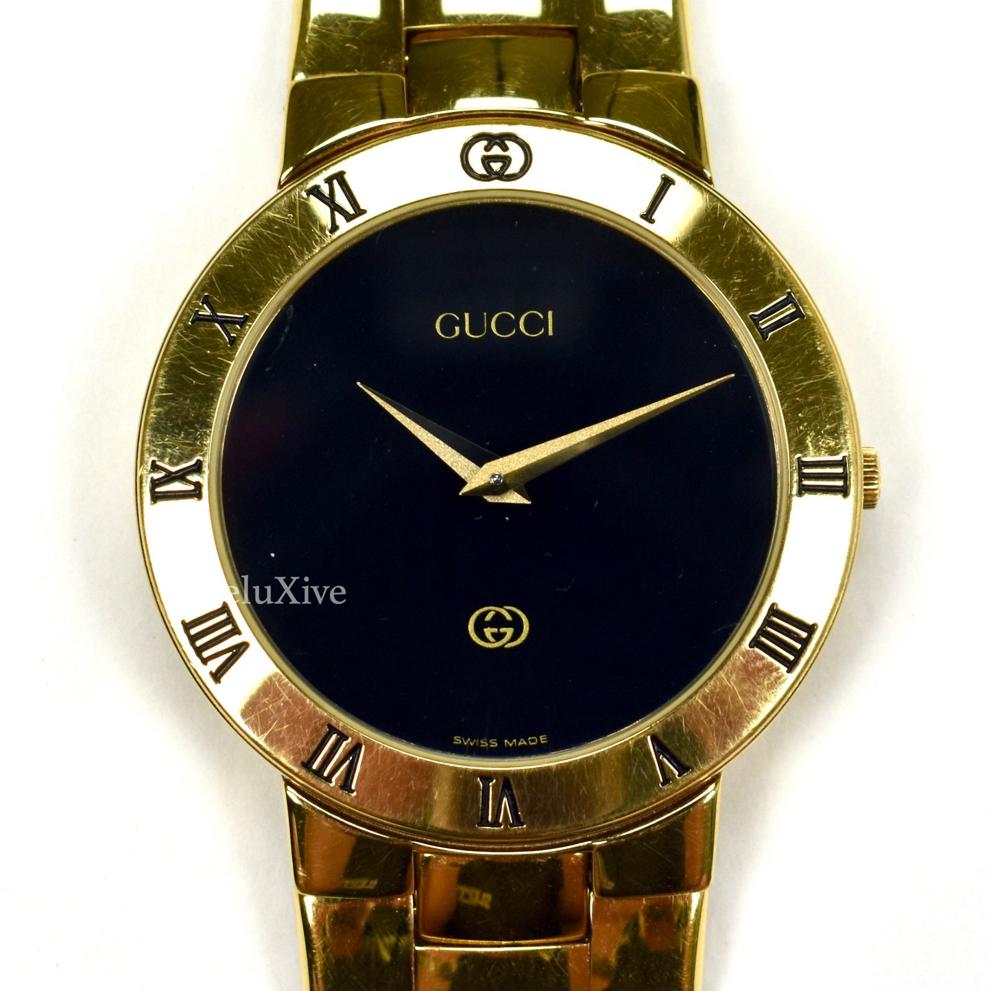 Gucci - 3300M Gold / Black Dial 'Pulp Fiction' Watch