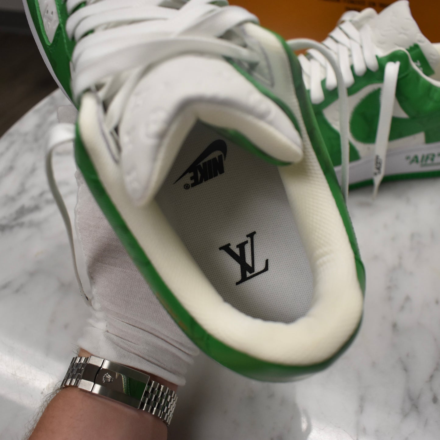 Louis Vuitton x Nike - Air Force 1 Low (White/Pine Green)