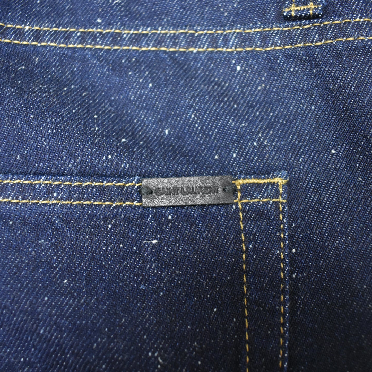 Saint Laurent - Dark Blue Speckle Denim Jeans