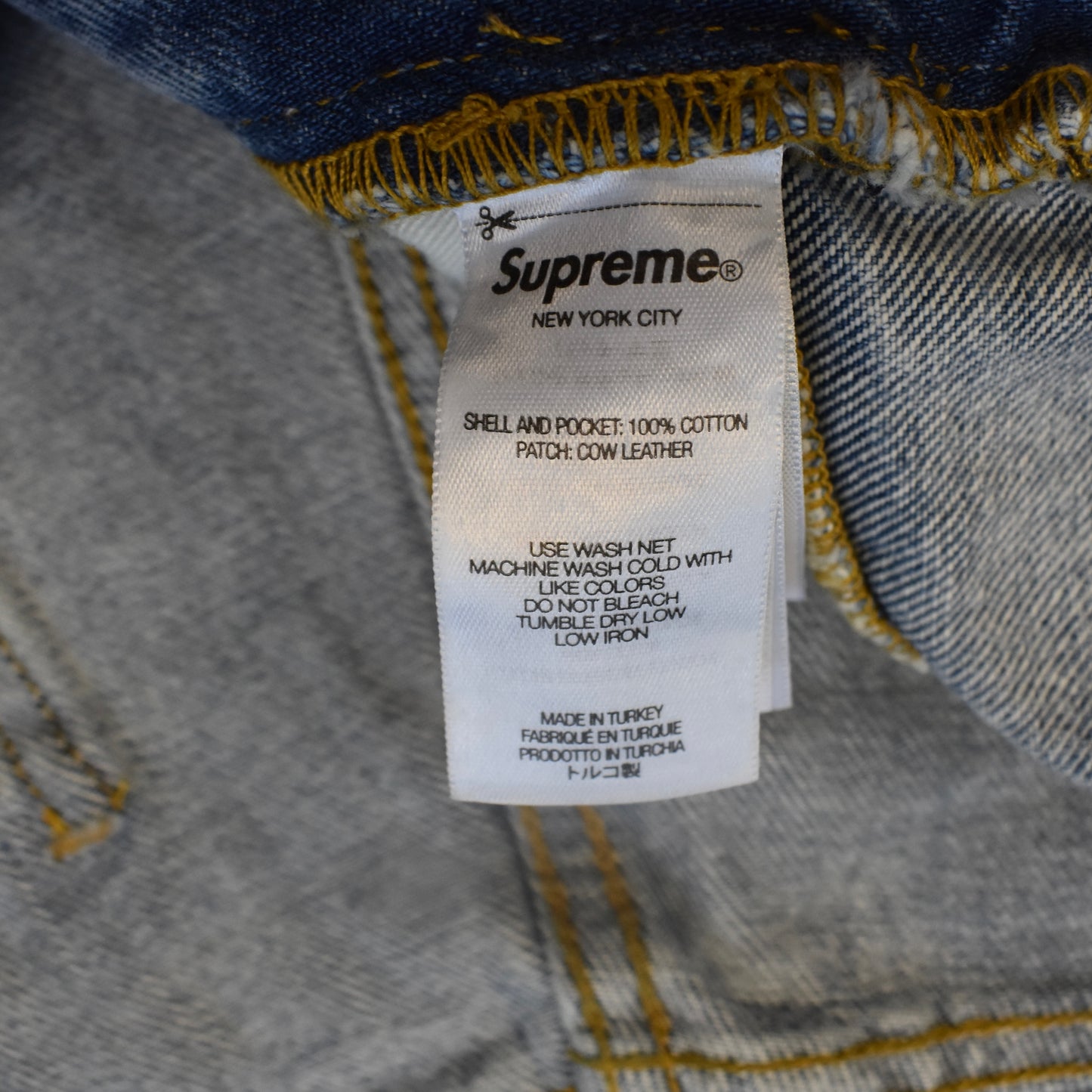 Supreme x Girbaud - X-Seam Baggy Shorts (Washed Denim)