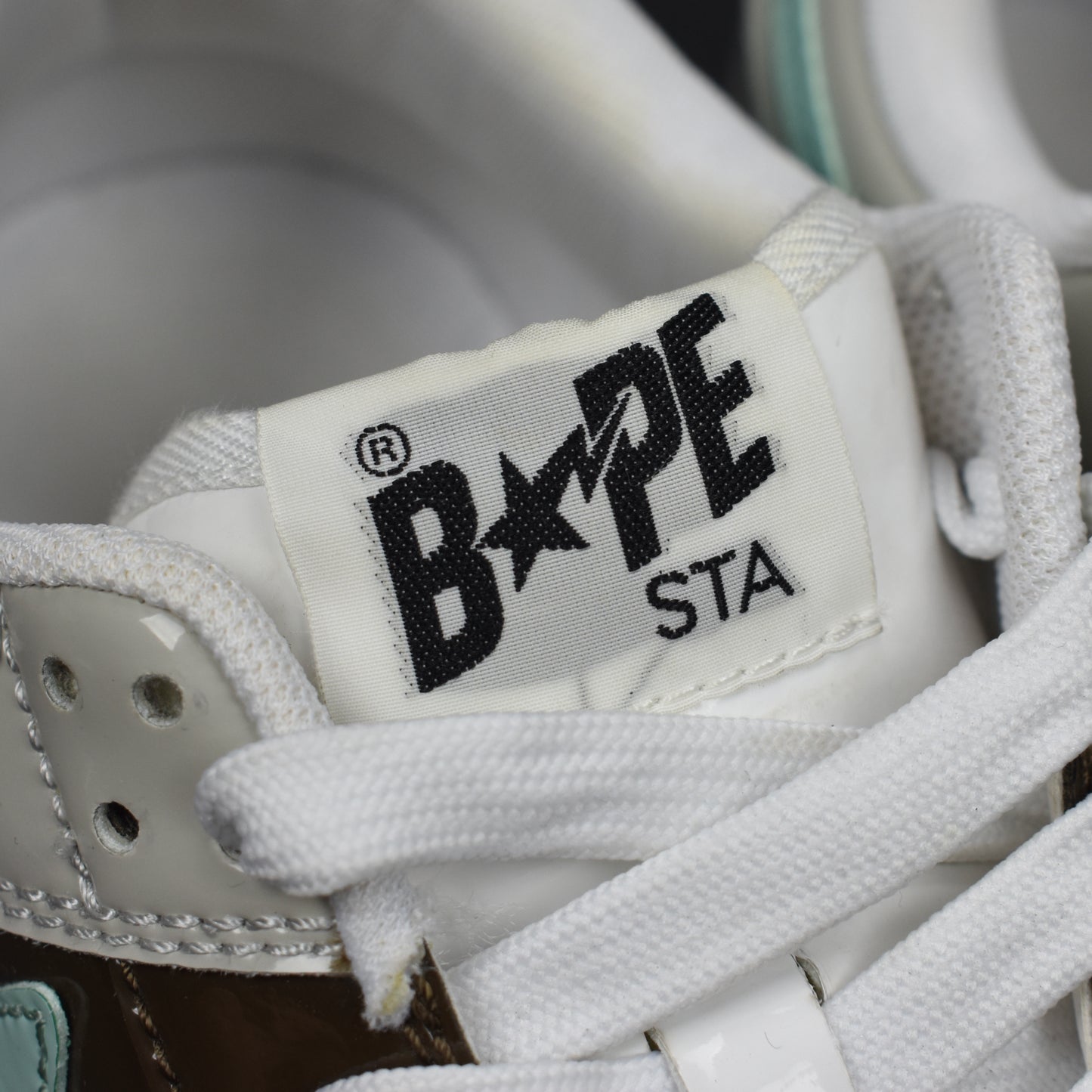 Bape - Bapesta Low Patent Leather 'Tiffany' (Blue/Gray/Brown)