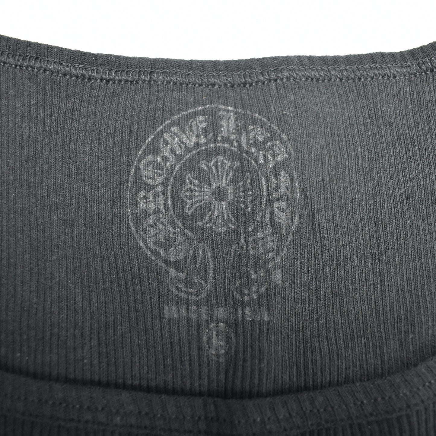 Chrome Hearts - Black Vertical Logo Tank Top