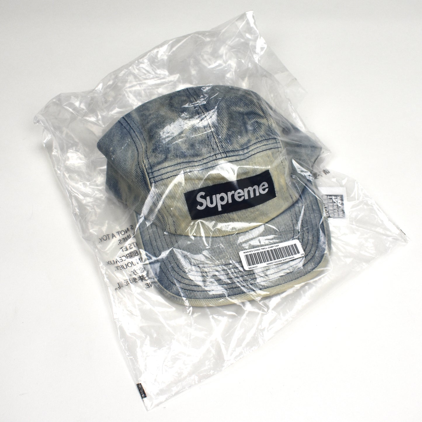 Supreme - Dirty Indigo Denim Box Logo Hat