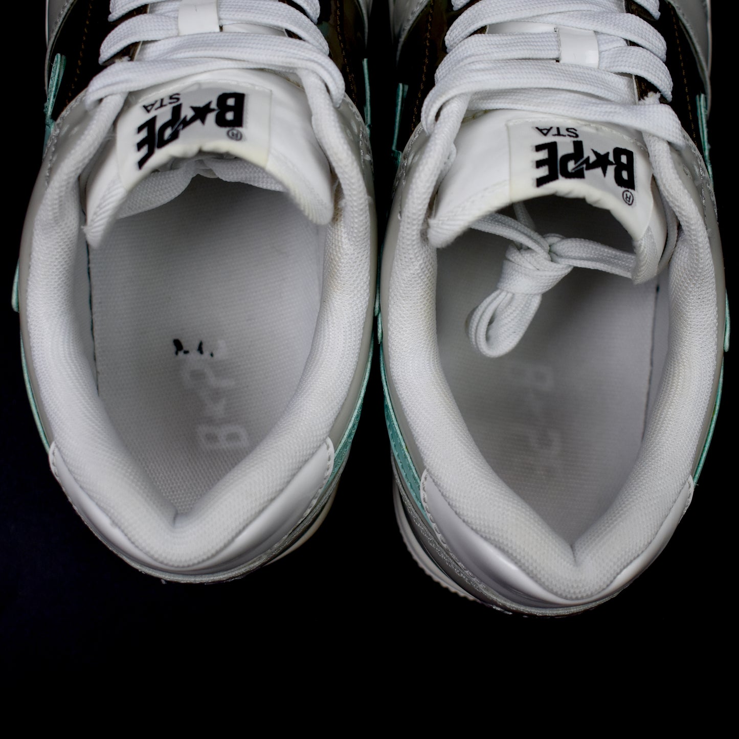 Bape - Bapesta Low Patent Leather 'Tiffany' (Blue/Gray/Brown)