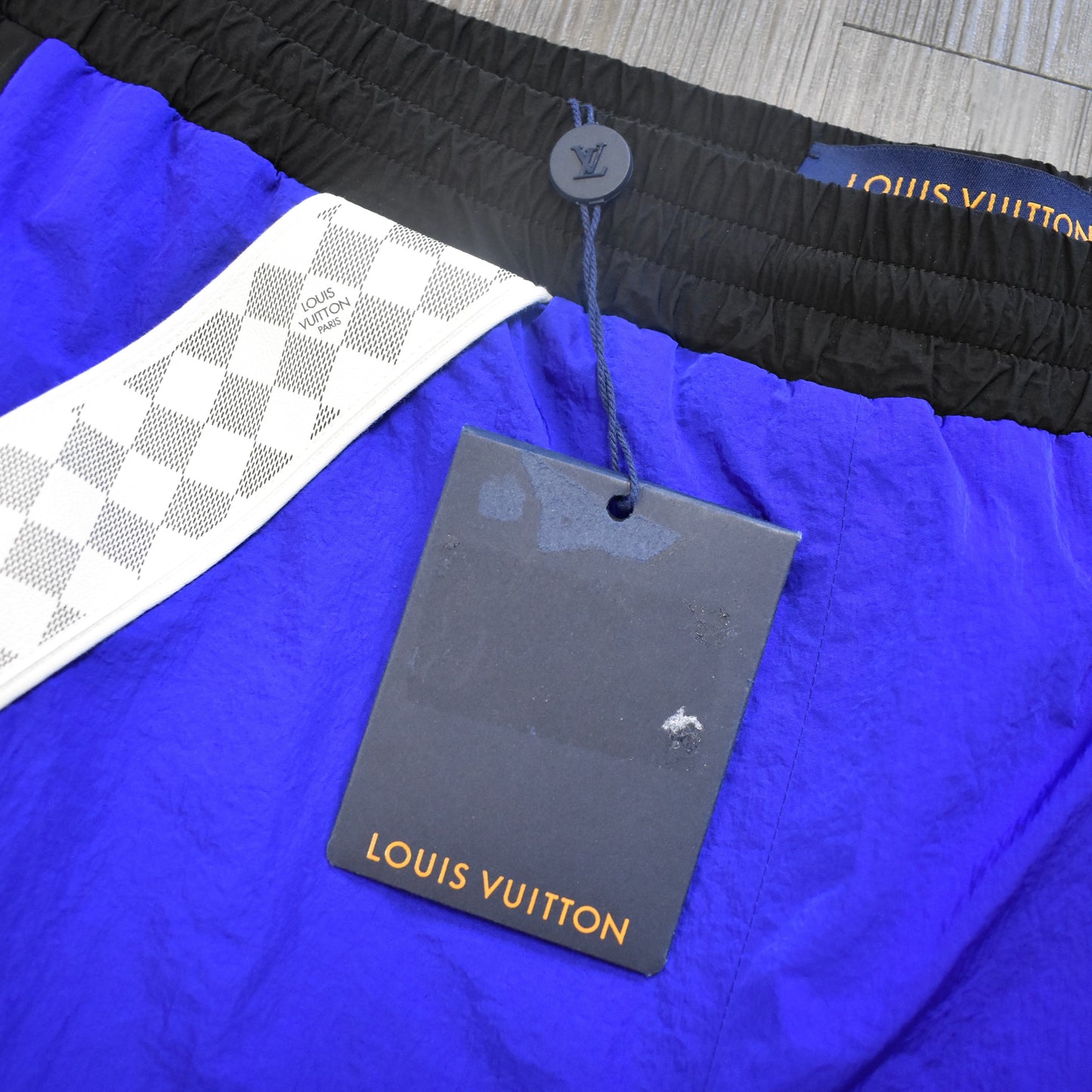 Louis Vuitton - SS22 Amen Break Blue Damier Stripe Track Pants