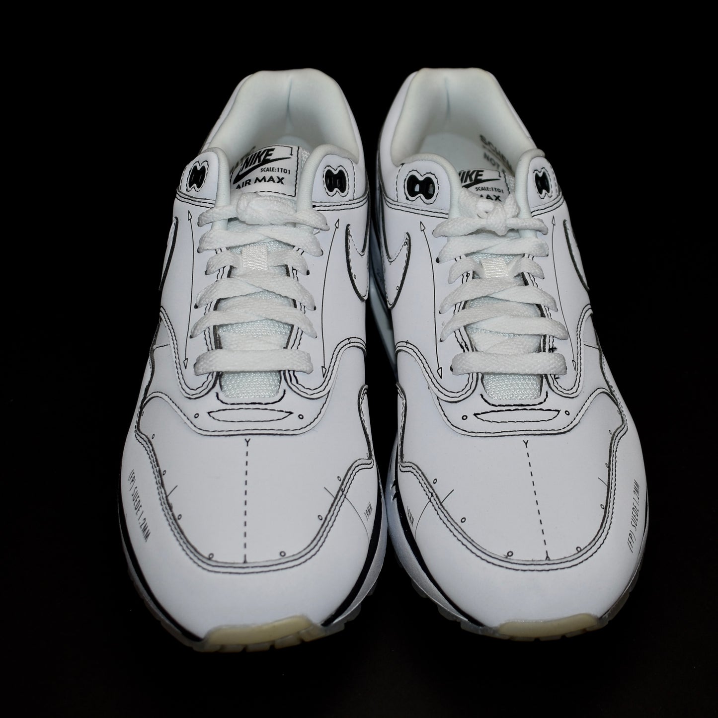 Nike - Air Max 1 Sketch to Shelf 'Schematic' (White)