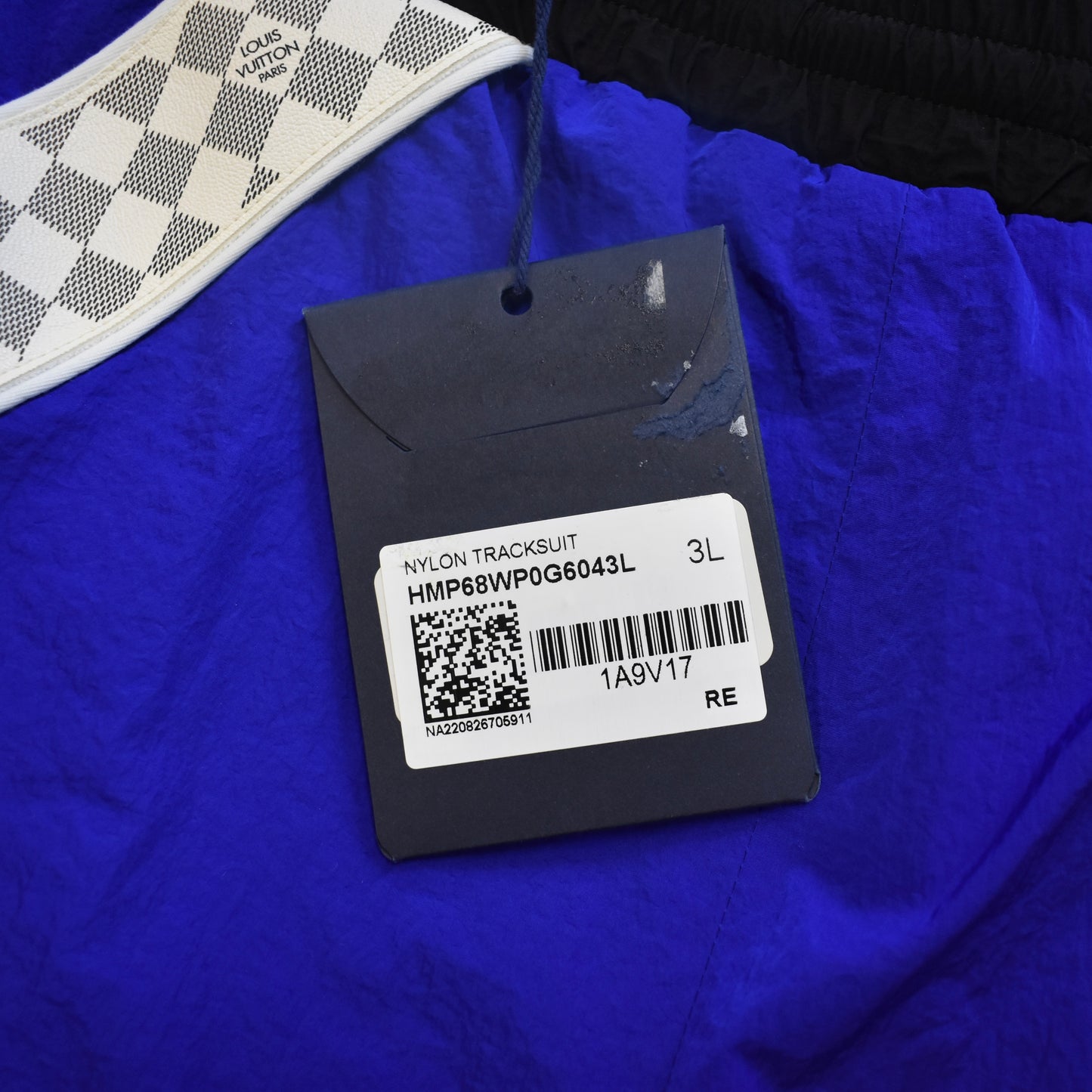 Louis Vuitton - SS22 Amen Break Blue Damier Stripe Track Pants