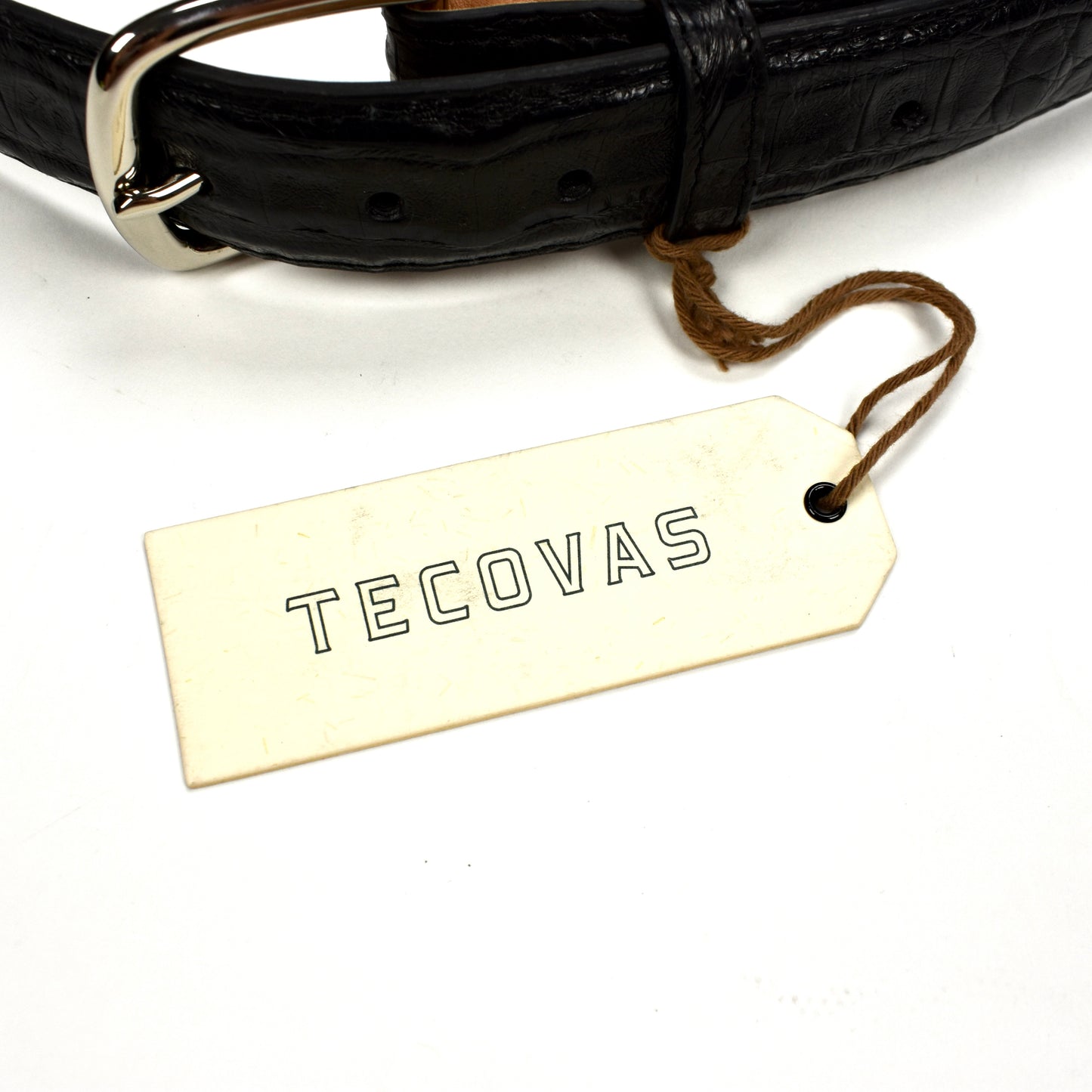 Tecovas - Genuine Caiman Exotic Leather Belt (Black)