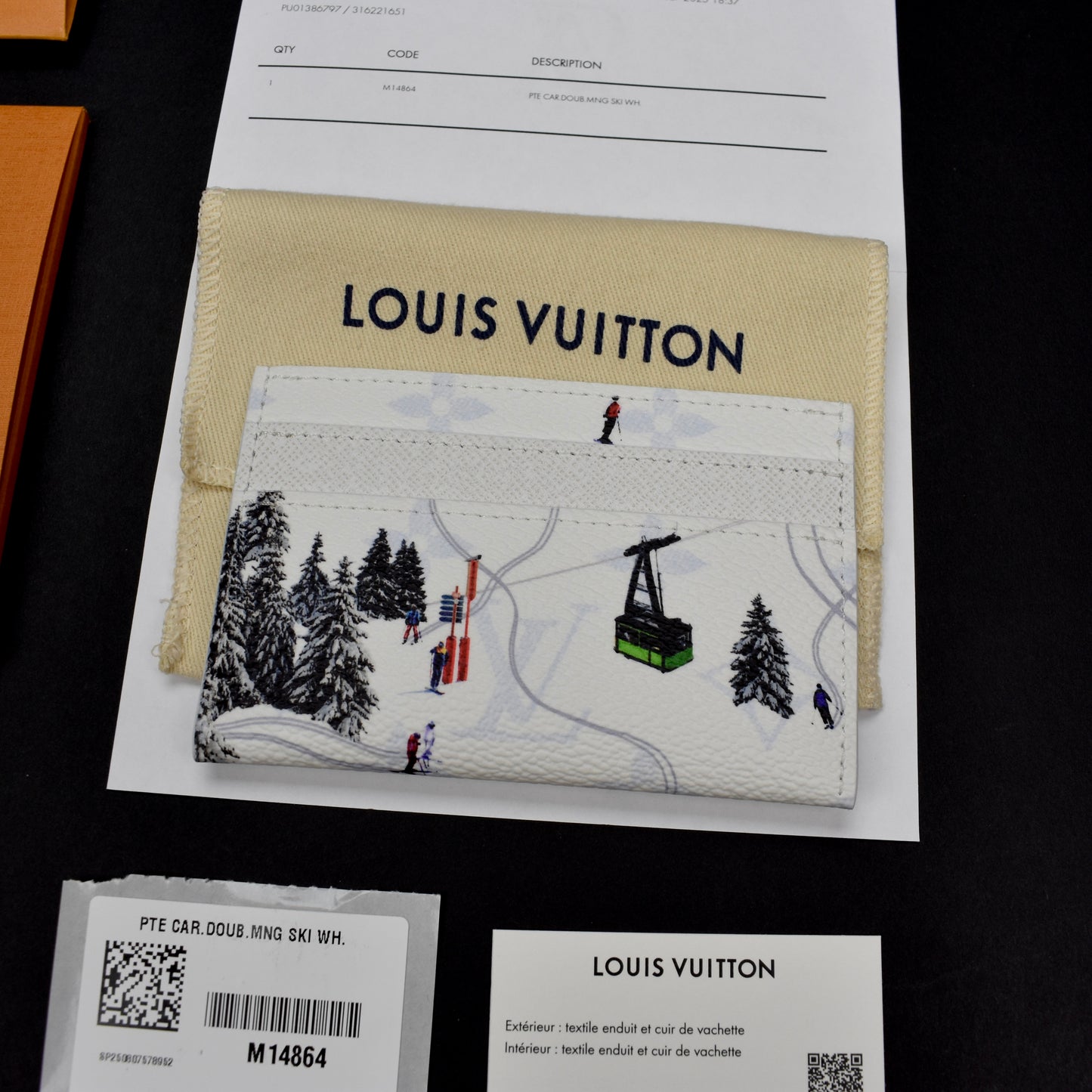 Louis Vuitton - Ski Monogram Double Card Holder (White)