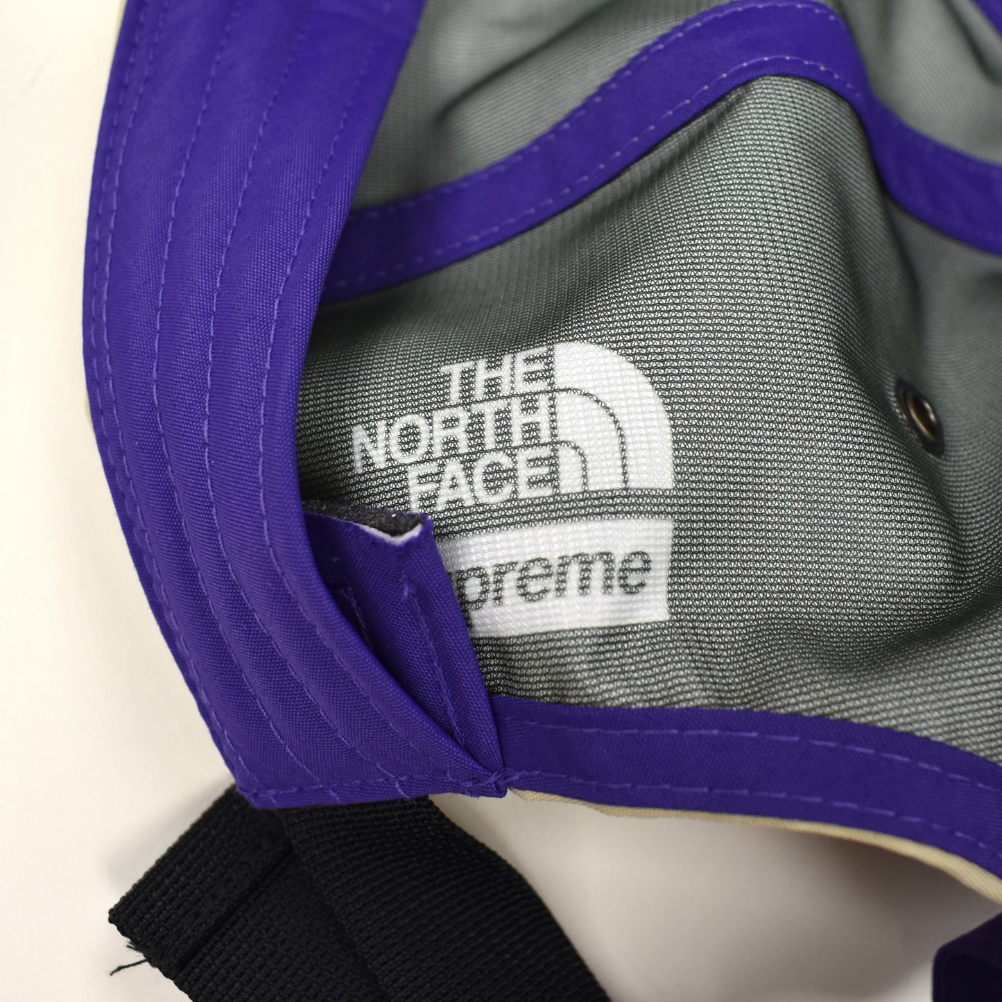 Supreme x The North Face - Split Logo Hat (Beige/Purple)