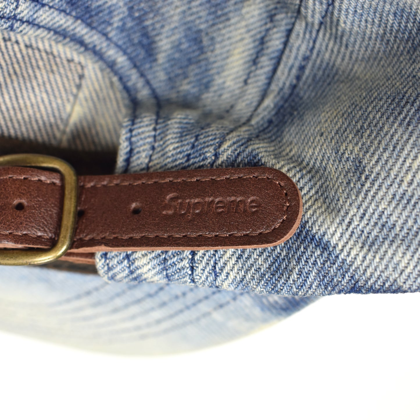 Supreme - Dirty Indigo Denim Box Logo Hat