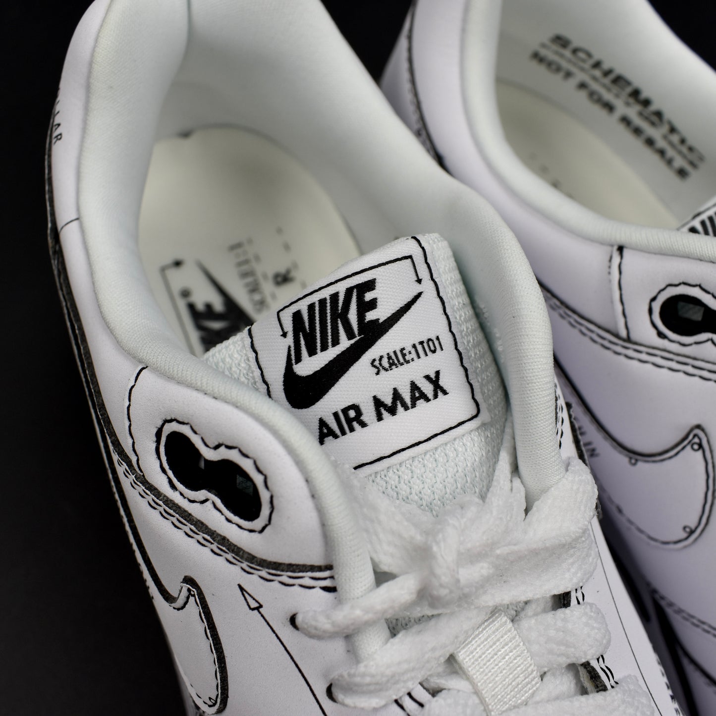 Nike - Air Max 1 Sketch to Shelf 'Schematic' (White)