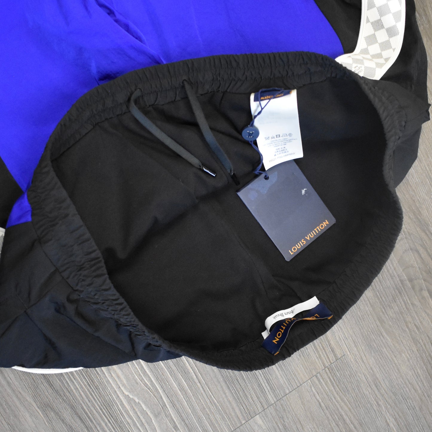 Louis Vuitton - SS22 Amen Break Blue Damier Stripe Track Pants