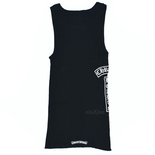 Chrome Hearts - Black Vertical Logo Tank Top