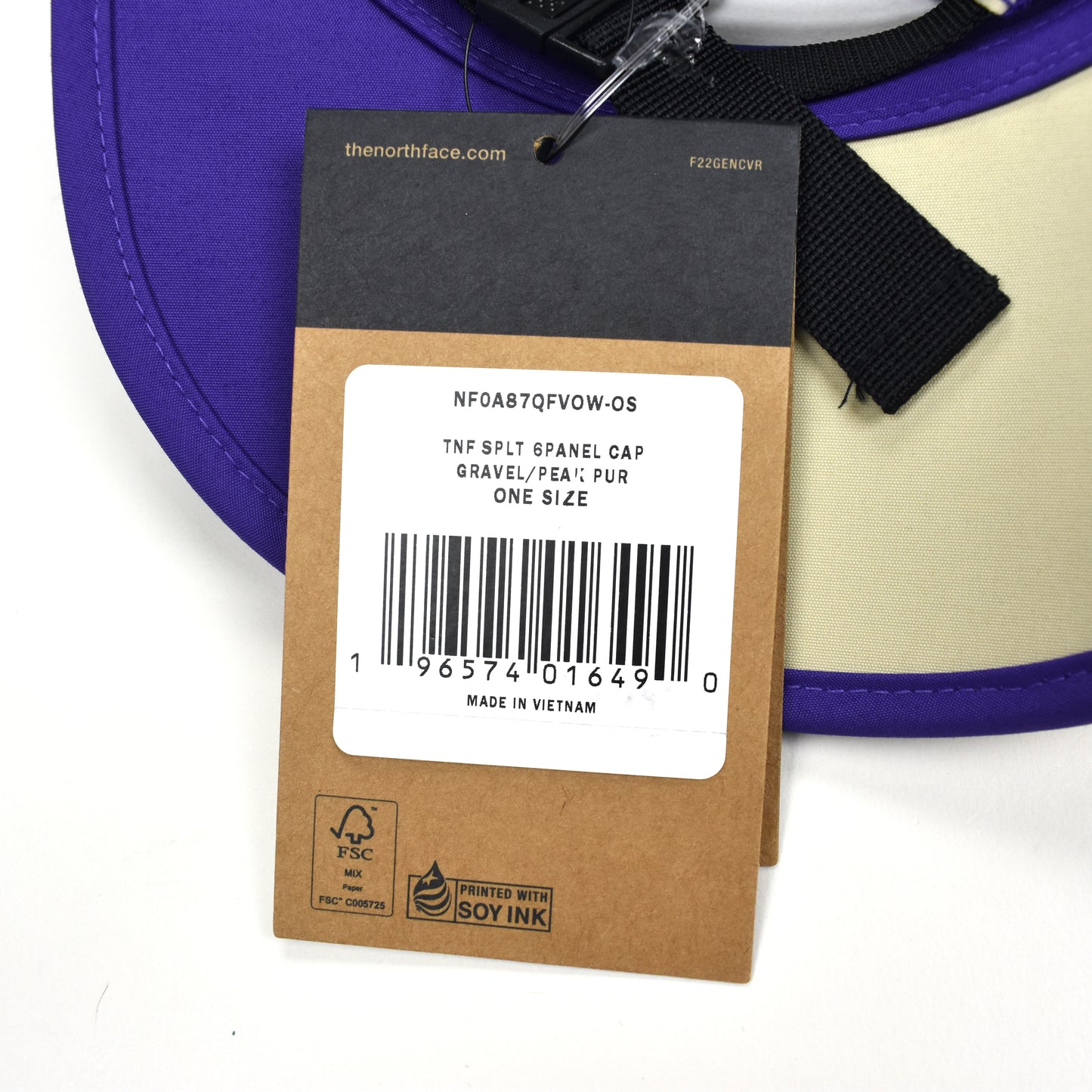 Supreme x The North Face - Split Logo Hat (Beige/Purple)
