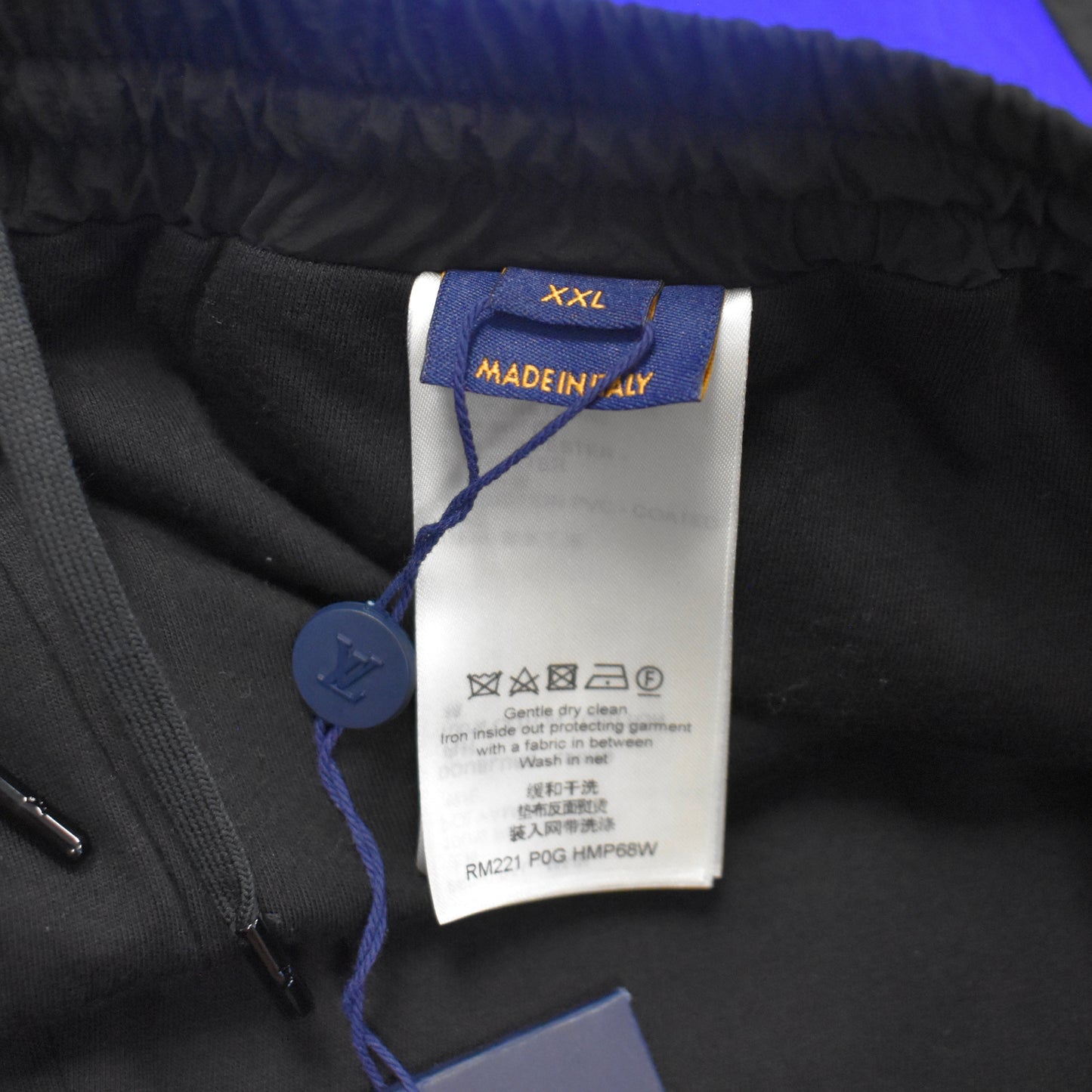 Louis Vuitton - SS22 Amen Break Blue Damier Stripe Track Pants