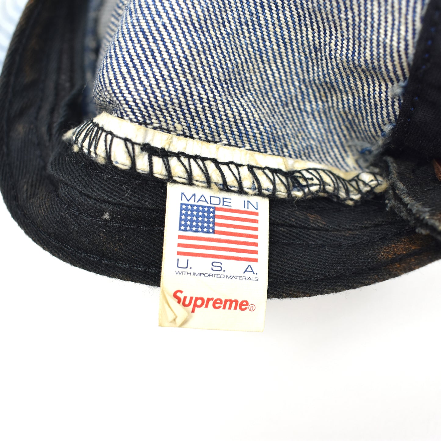 Supreme - Dirty Indigo Denim Box Logo Hat