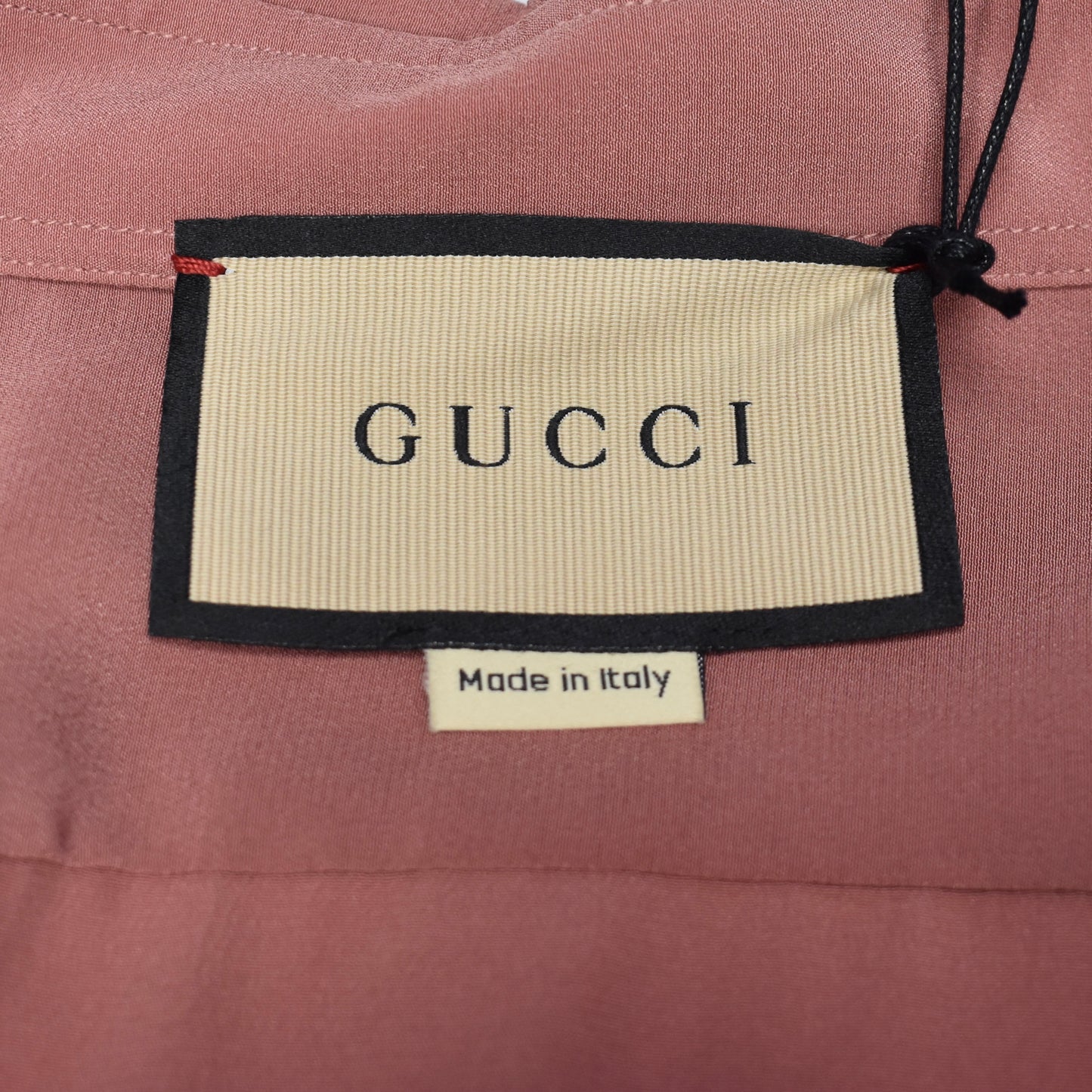 Gucci - 100% Silk Crepe Button Down Shirt (Salmon)
