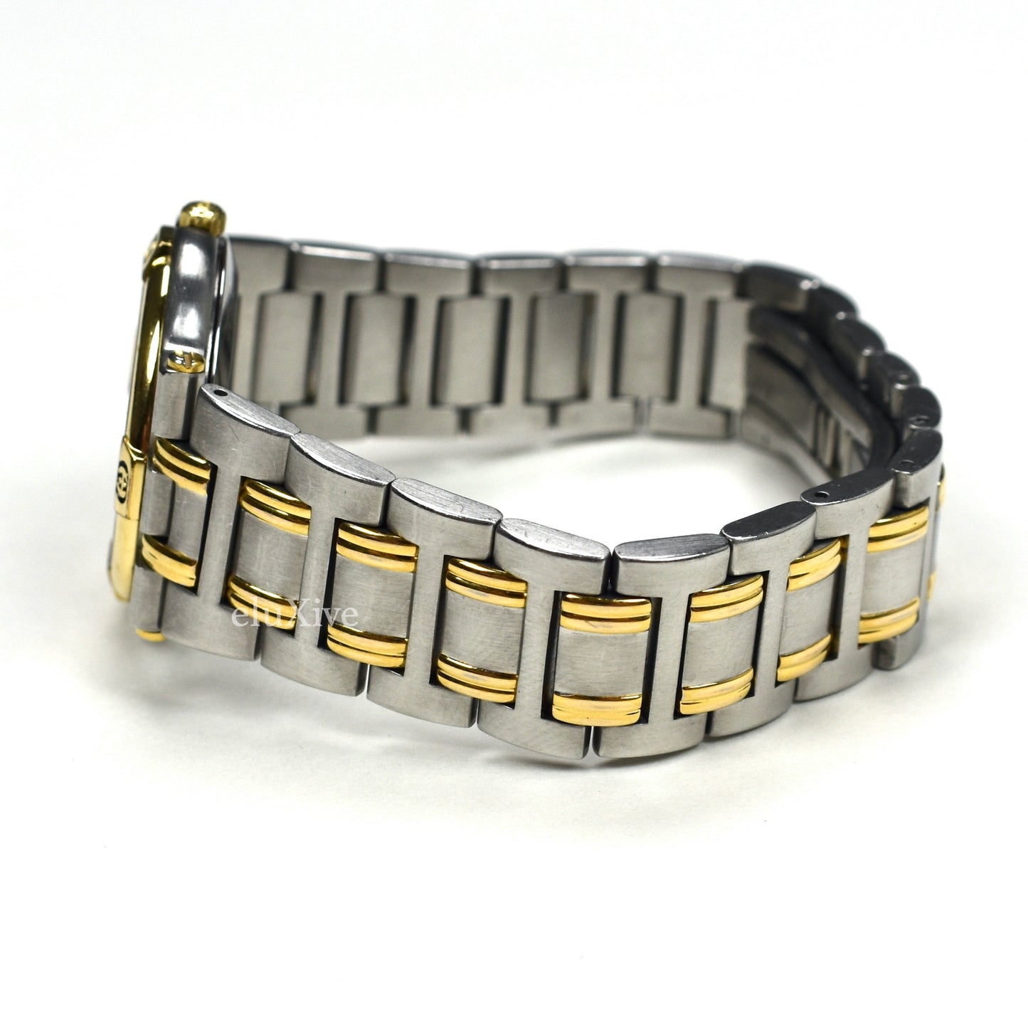 Gucci - 9000M Gold / Steel Graphite Dial Watch (Solid Links)