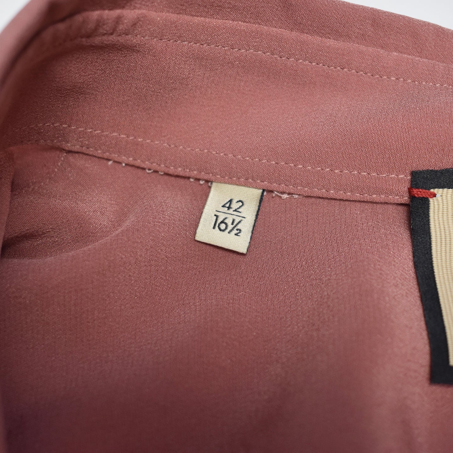 Gucci - 100% Silk Crepe Button Down Shirt (Salmon)