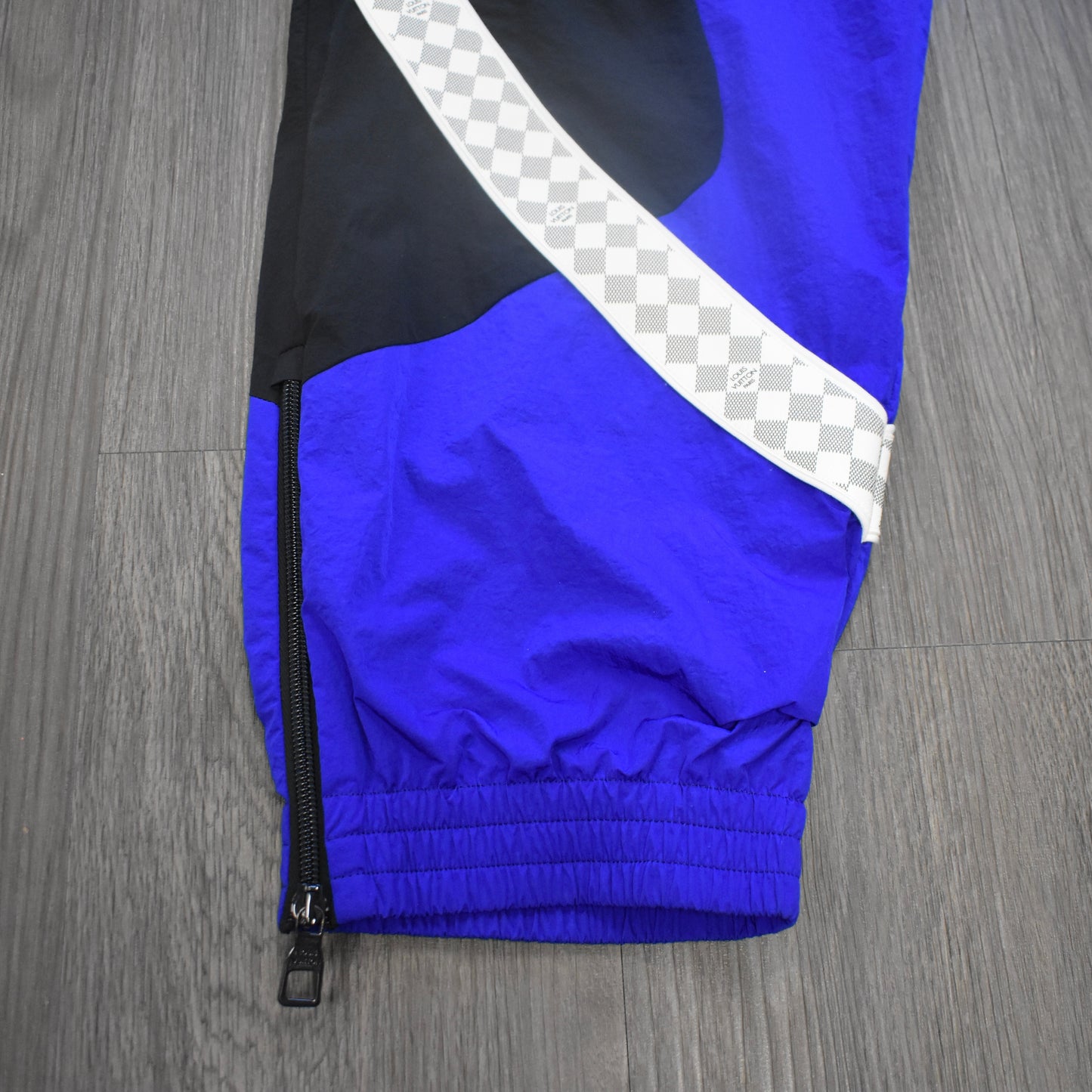 Louis Vuitton - SS22 Amen Break Blue Damier Stripe Track Pants