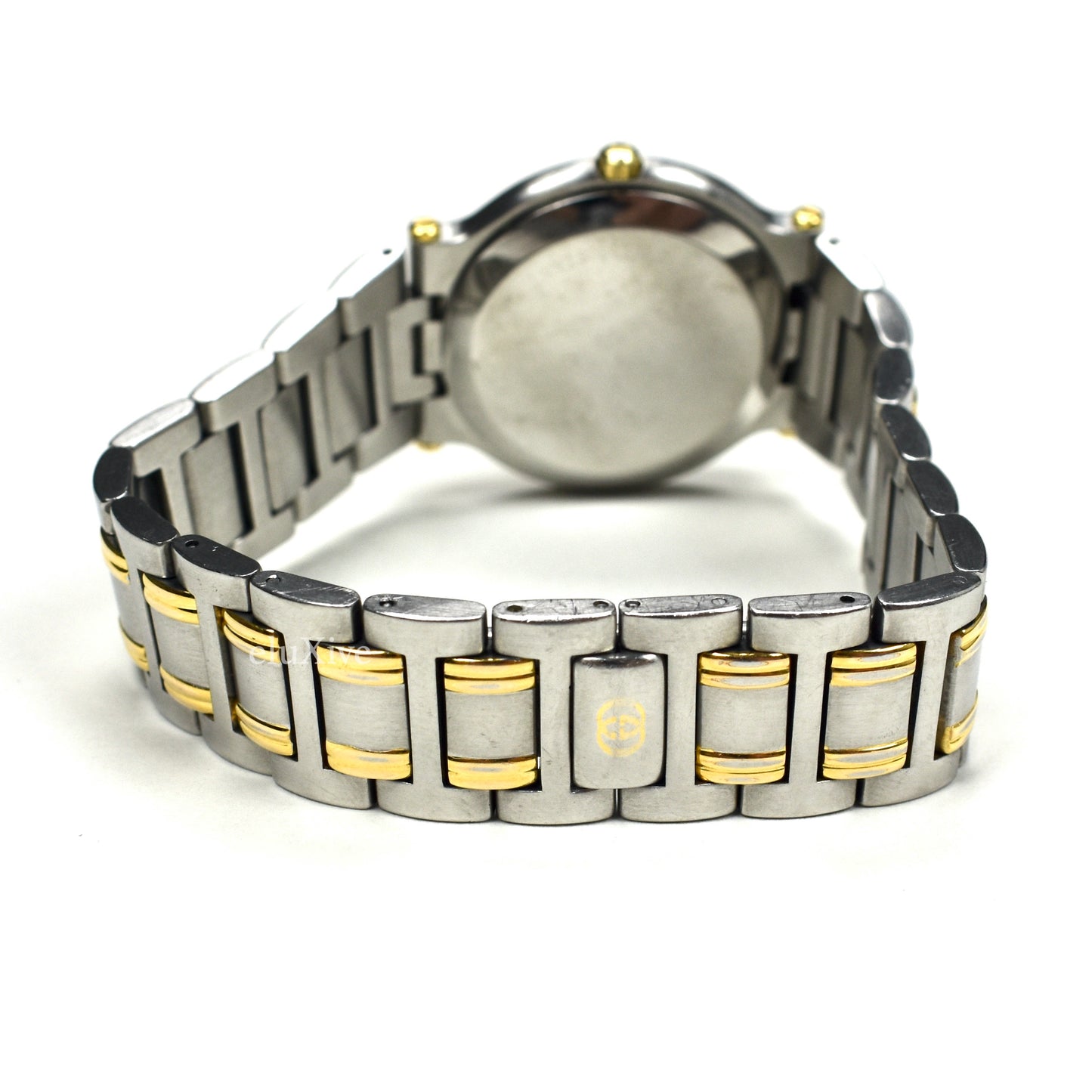 Gucci - 9000M Gold / Steel Graphite Dial Watch (Solid Links)