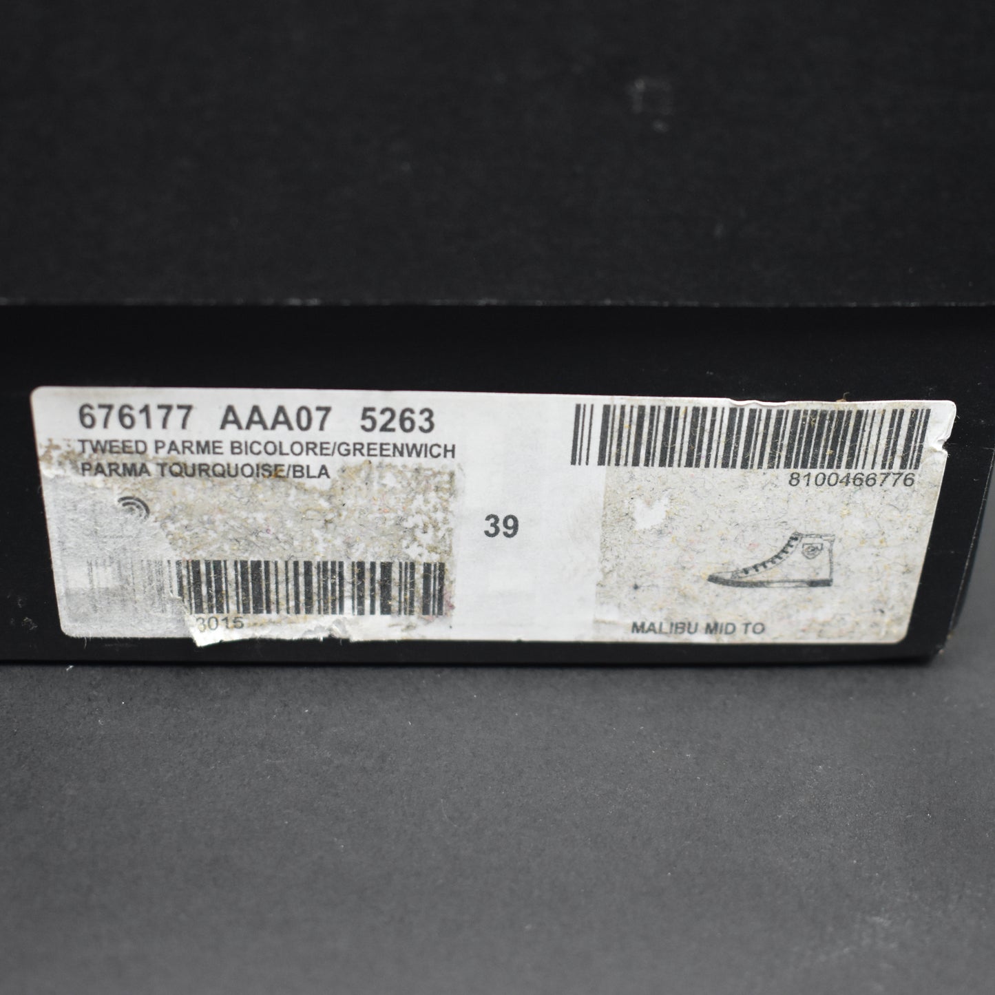 Saint Laurent - Blue Tweed Distressed Malibu Sneakers