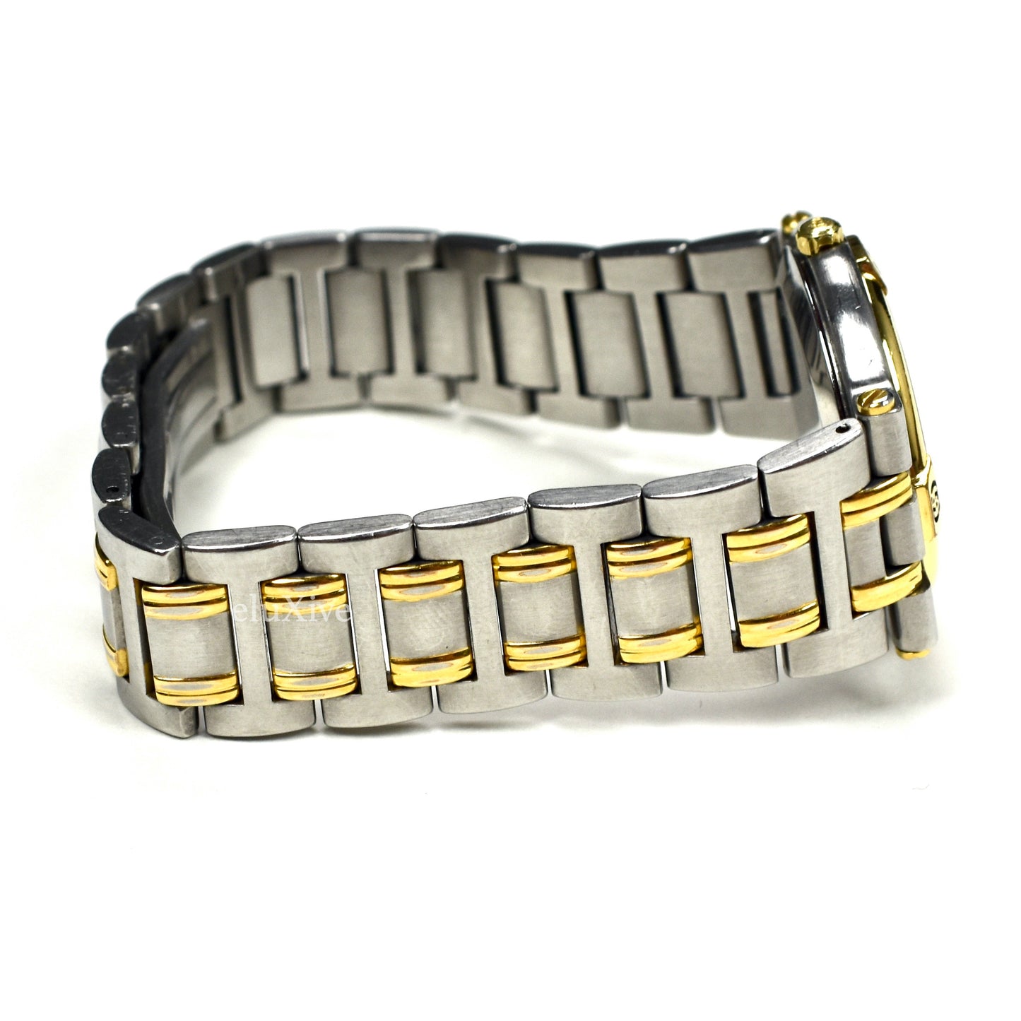 Gucci - 9000M Gold / Steel Graphite Dial Watch (Solid Links)