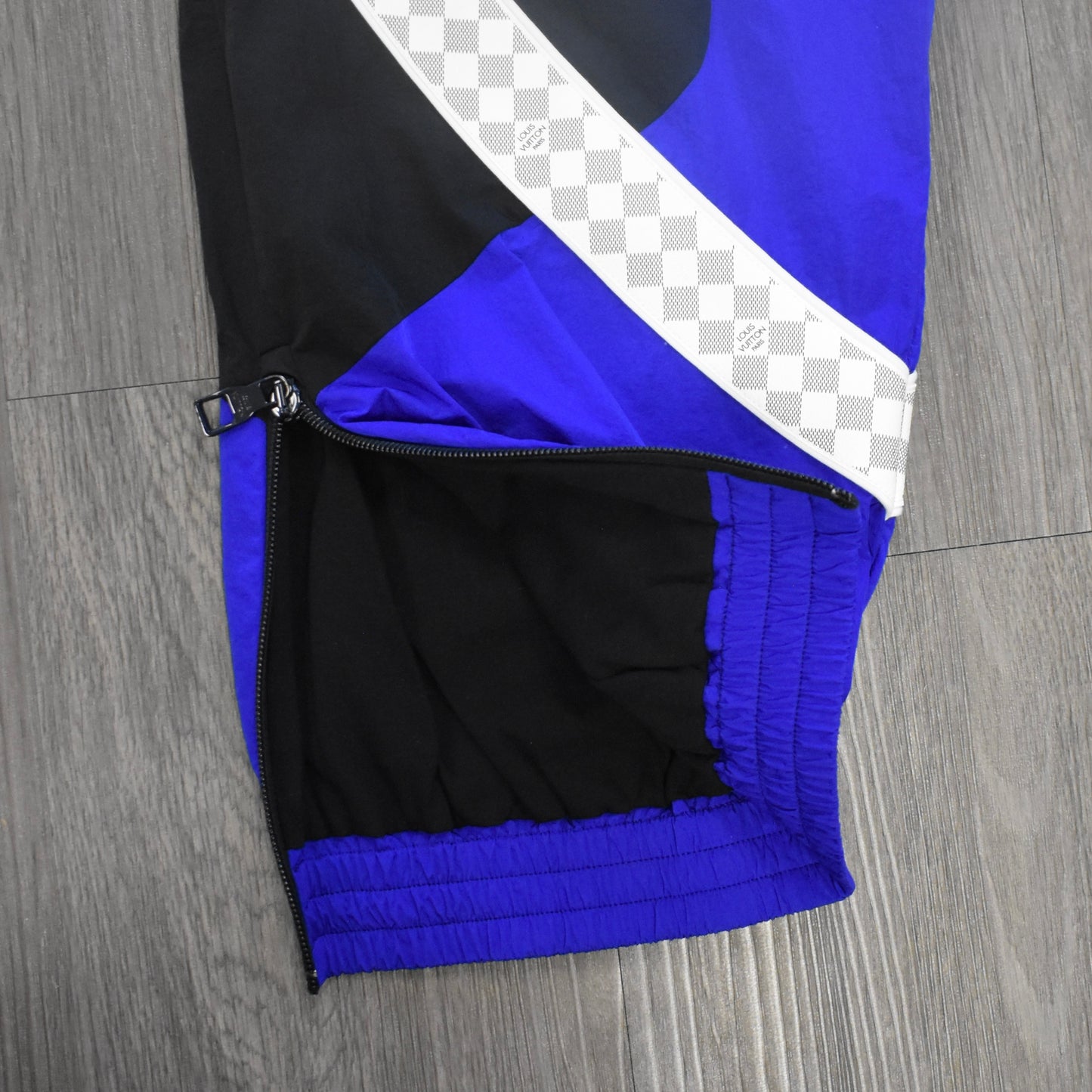 Louis Vuitton - SS22 Amen Break Blue Damier Stripe Track Pants