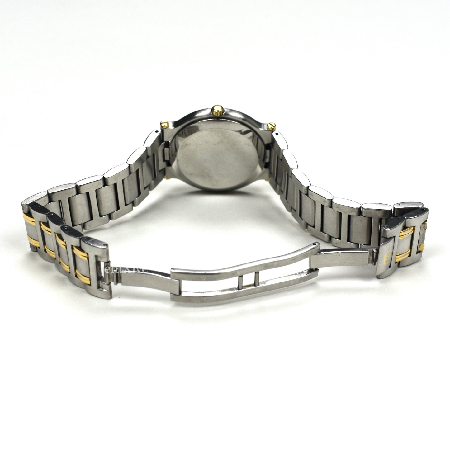 Gucci - 9000M Gold / Steel Graphite Dial Watch (Solid Links)