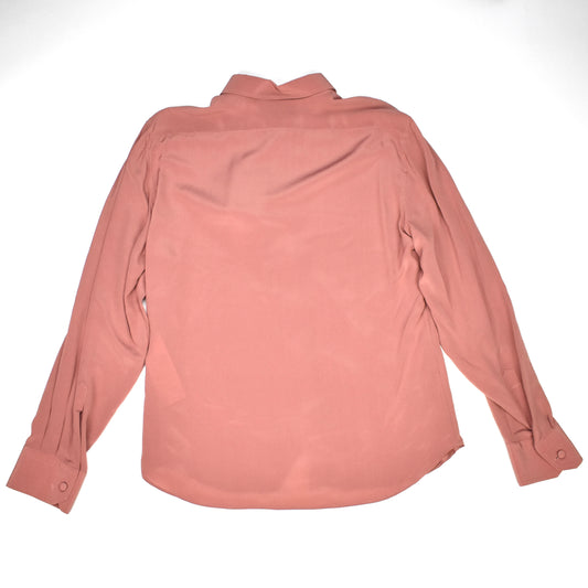 Gucci - 100% Silk Crepe Button Down Shirt (Salmon)