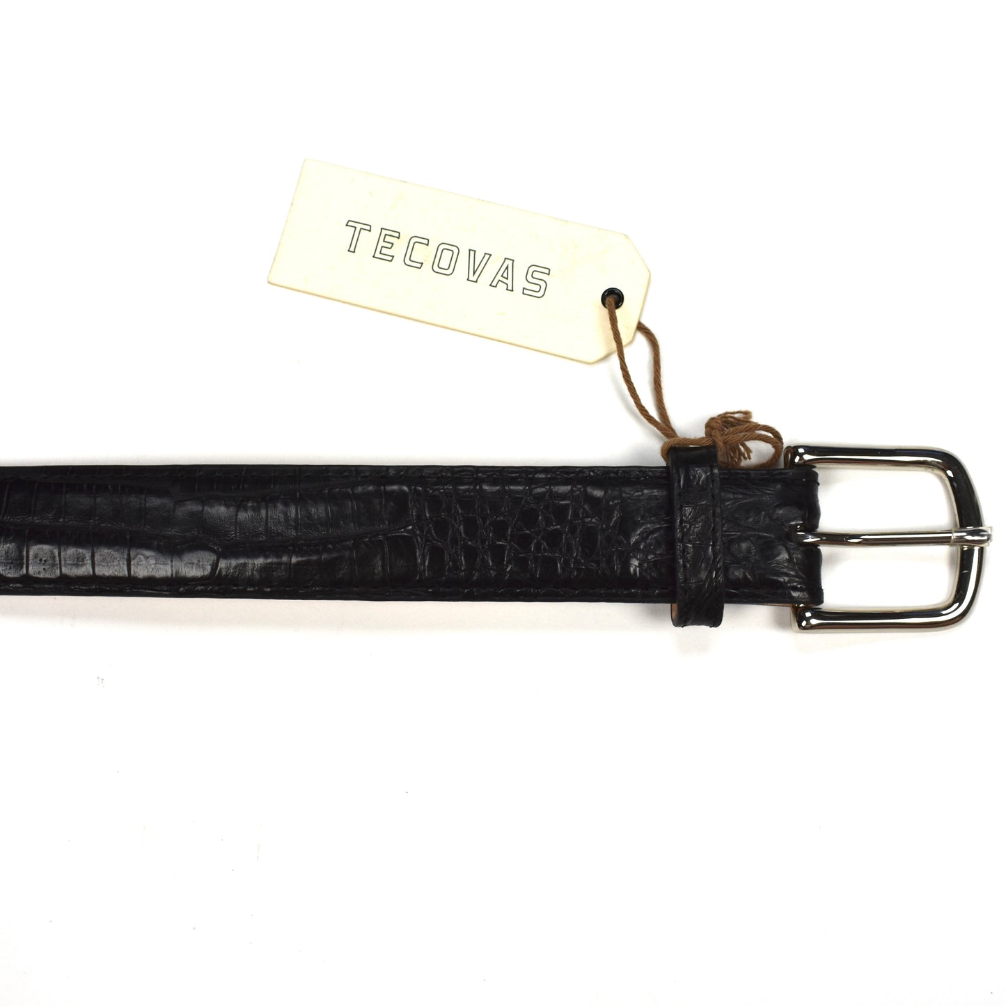 Tecovas - Genuine Caiman Exotic Leather Belt (Black)